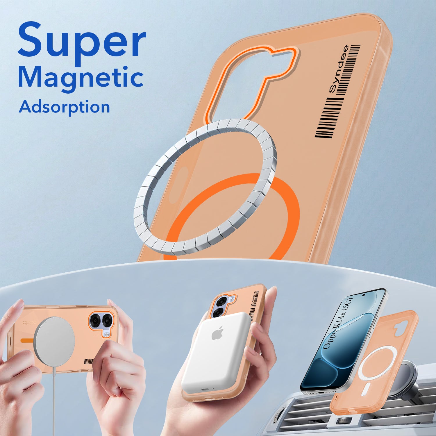 For Oppo K14x 5G Back Cover Case (Soft Touch | Camera Bump Protection | MagSafe Compatible | Matte Finish)
