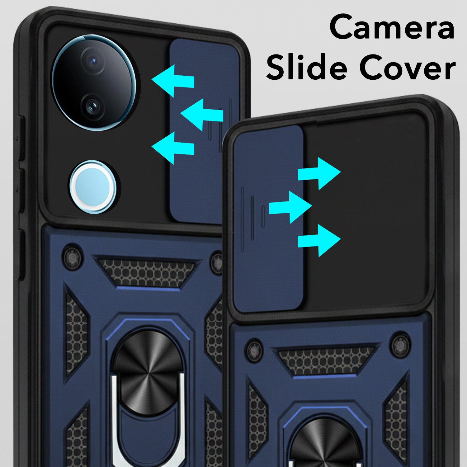 For Vivo iQOO Z10R Back Cover Case (Hybrid Dual Armor Polycarbonate)