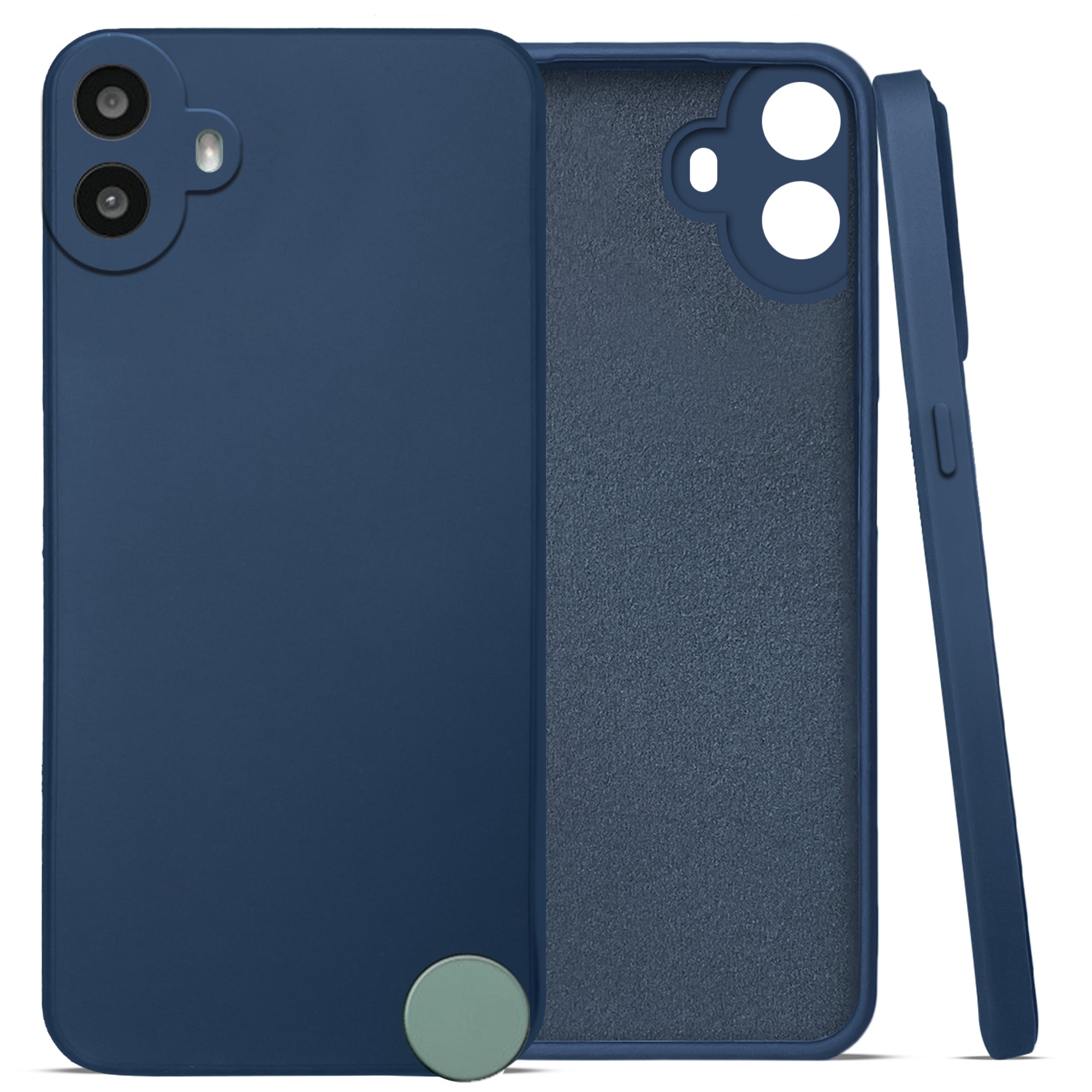 For Nothing CMF Phone 1 Back Cover Case (Matte Finish Silicone with Inside Fiber cloth)