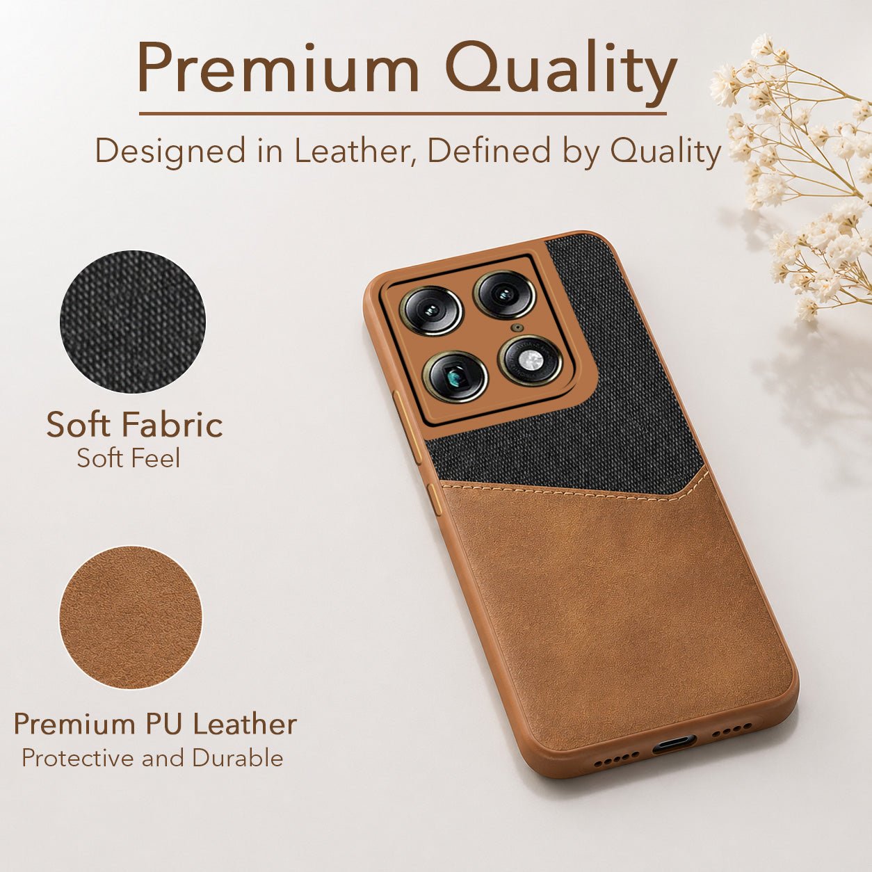 For Motorola Moto Signature 5G Back Cover Case (Dual PU Leather Stitch | Professional Minimalist | Soft and Flexible)