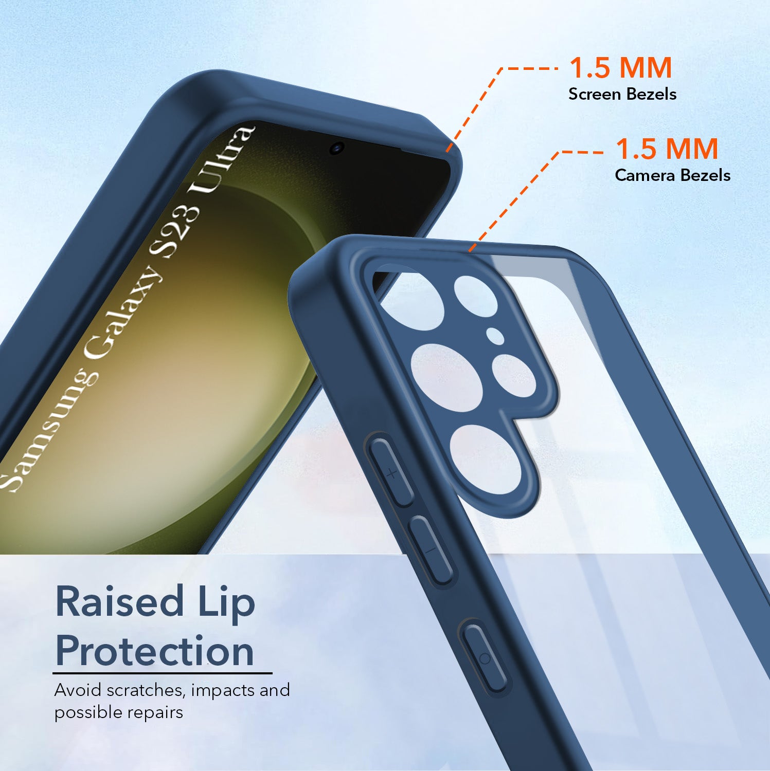 For Samsung Galaxy S23 Ultra Back Cover Case Ultra-Hybrid (Lifetime Anti Yellow | Anti Scratch | Crystal Clear Shockproof)