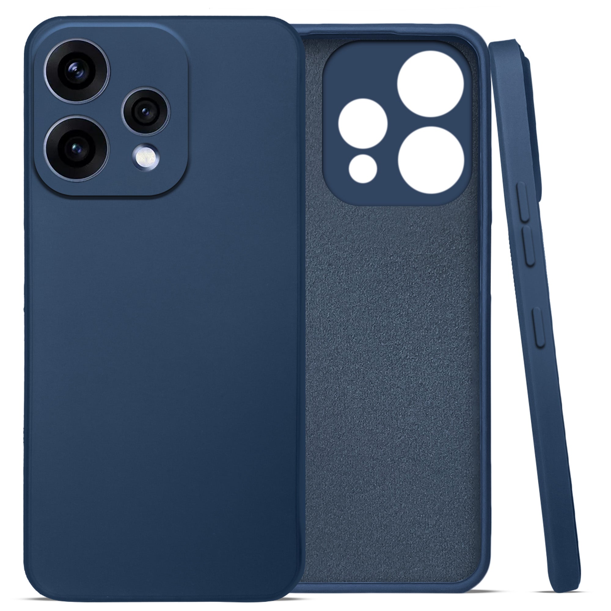 For Oppo Reno15 5G | Oppo Reno 15 5G Back Cover Case (Matte Finish Silicone with Inside Fiber cloth)