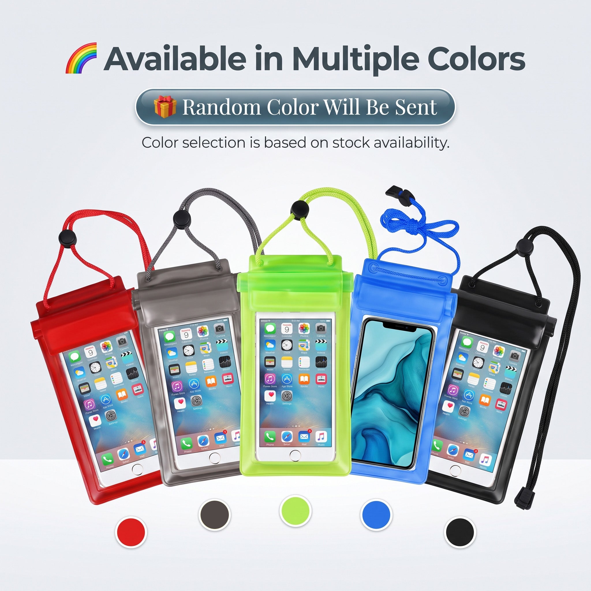 Waterproof Mobile Pouch with Adjustable Lanyard | Underwater Touch Screen Waterproof Phone Case