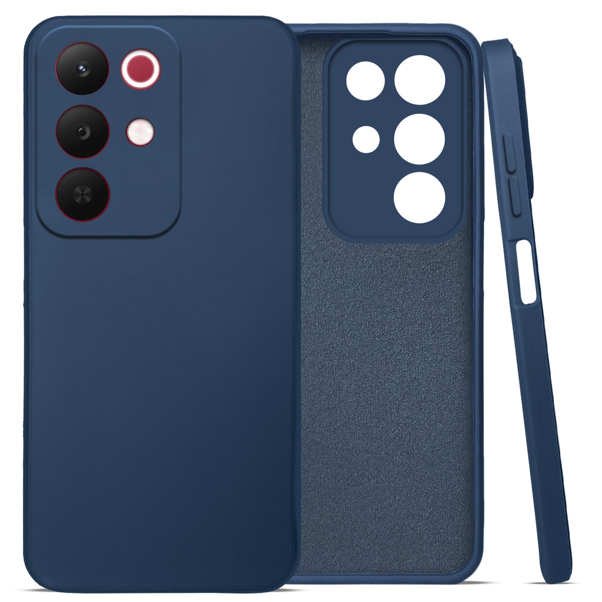 For Realme 15X Back Cover Case (Matte Finish Silicone with Inside Fiber cloth)