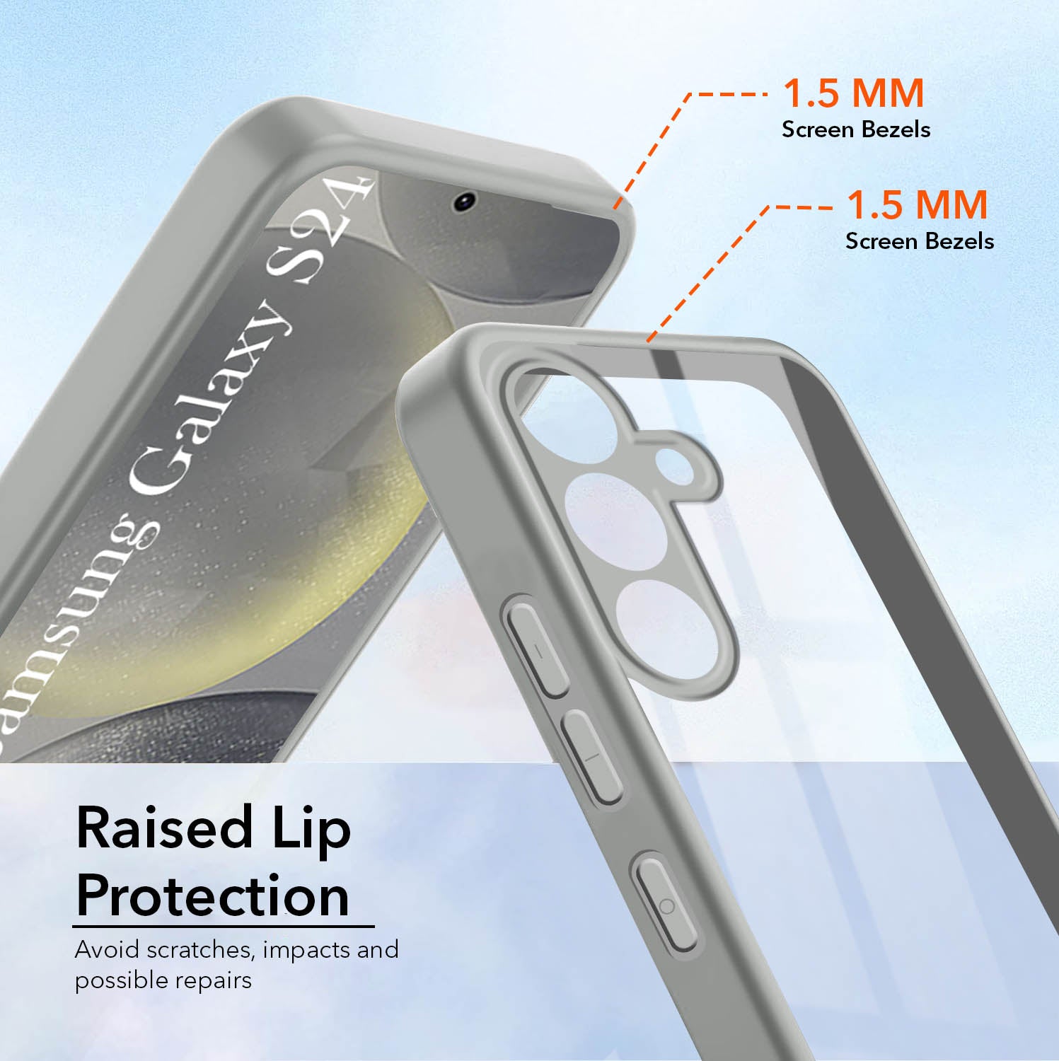 For Samsung Galaxy S24 Back Cover Case (Lifetime Anti Yellow | Anti Scratch | Crystal Clear Shockproof)