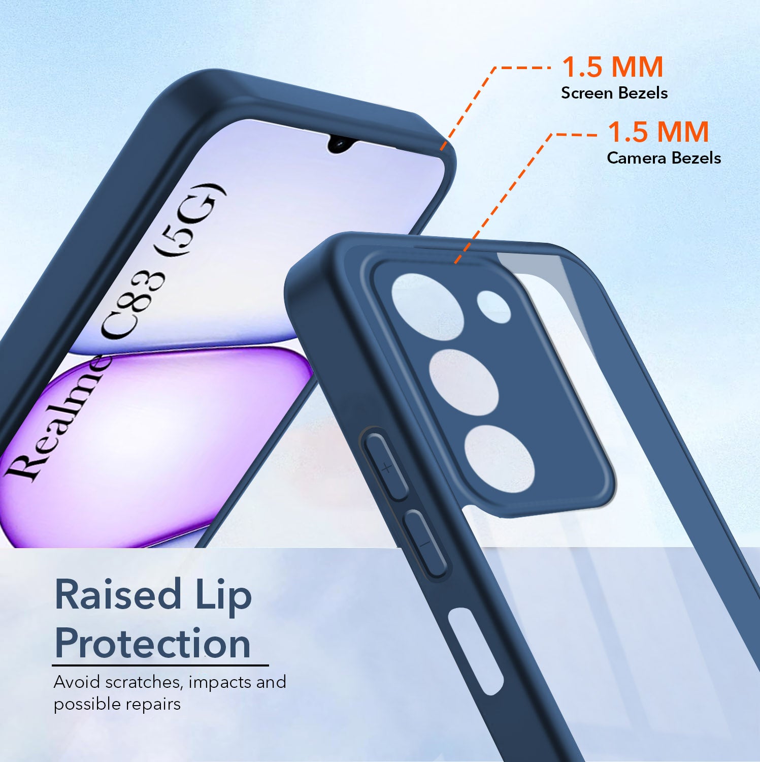 For Realme C83 5G Back Cover Case Ultra-Hybrid (Lifetime Anti Yellow | Anti Scratch | Crystal Clear Shockproof)