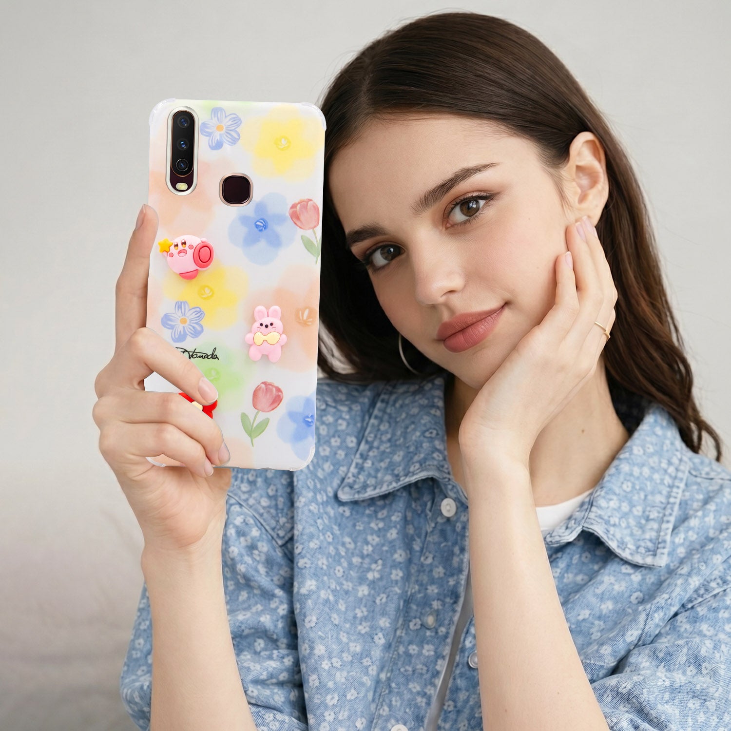 For Vivo Y12 | Y15 | Y17 Back Cover Case (3D Cute Cartoons | Hard Back Side Soft | Matte Premium Finish | HD Printing)