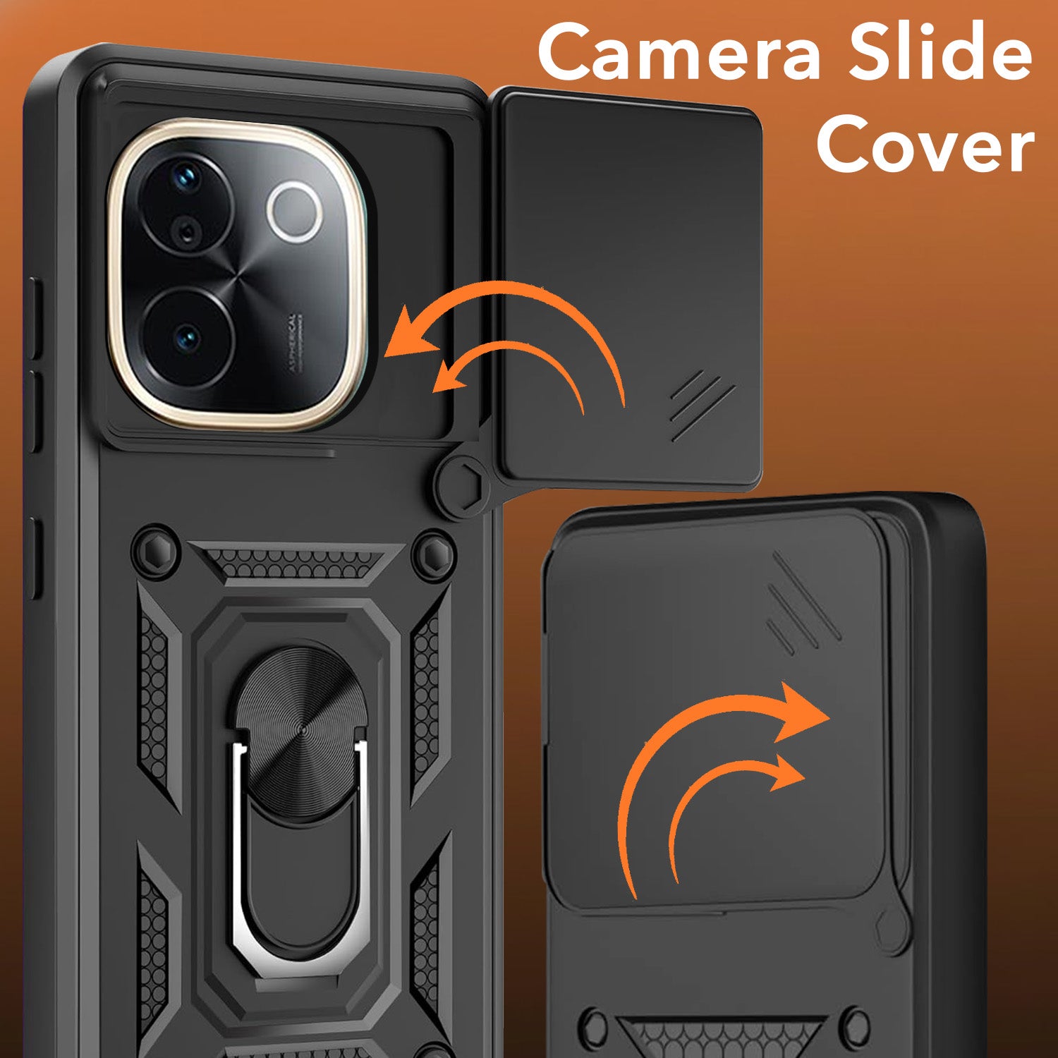 For Vivo T3 Pro Back Cover Case (Hybrid Dual Armor Polycarbonate)