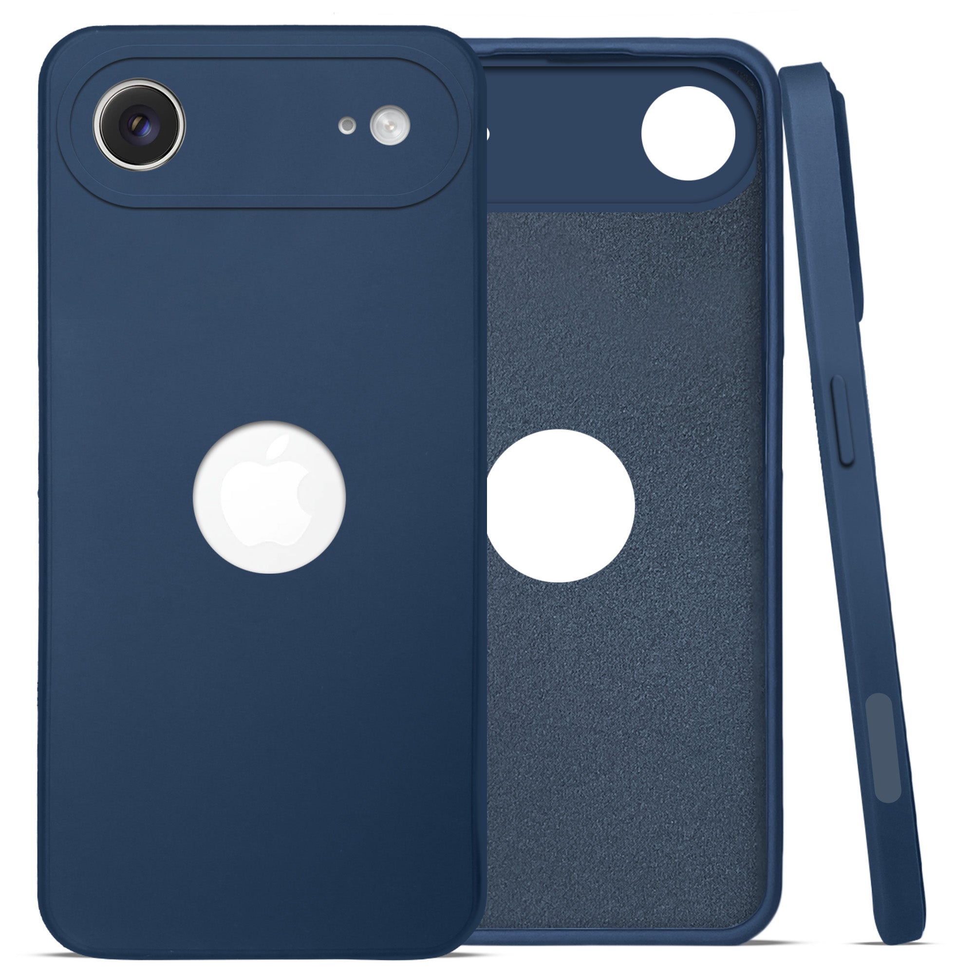 For Apple iPhone 17 Air Back Cover Case (Matte Finish Silicone with Inside Fiber cloth)