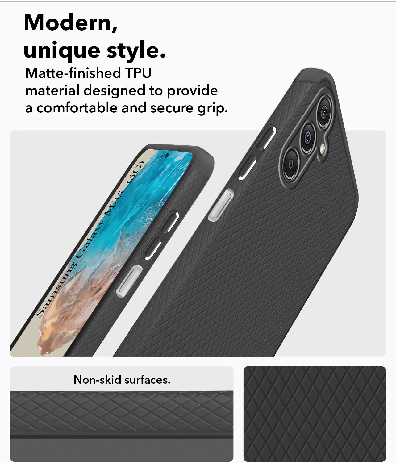 For Samsung Galaxy M35 5G Back Cover ( Silicone Clear Shockproof Case with Camera Protection | Soft and Flexible | Transparent)