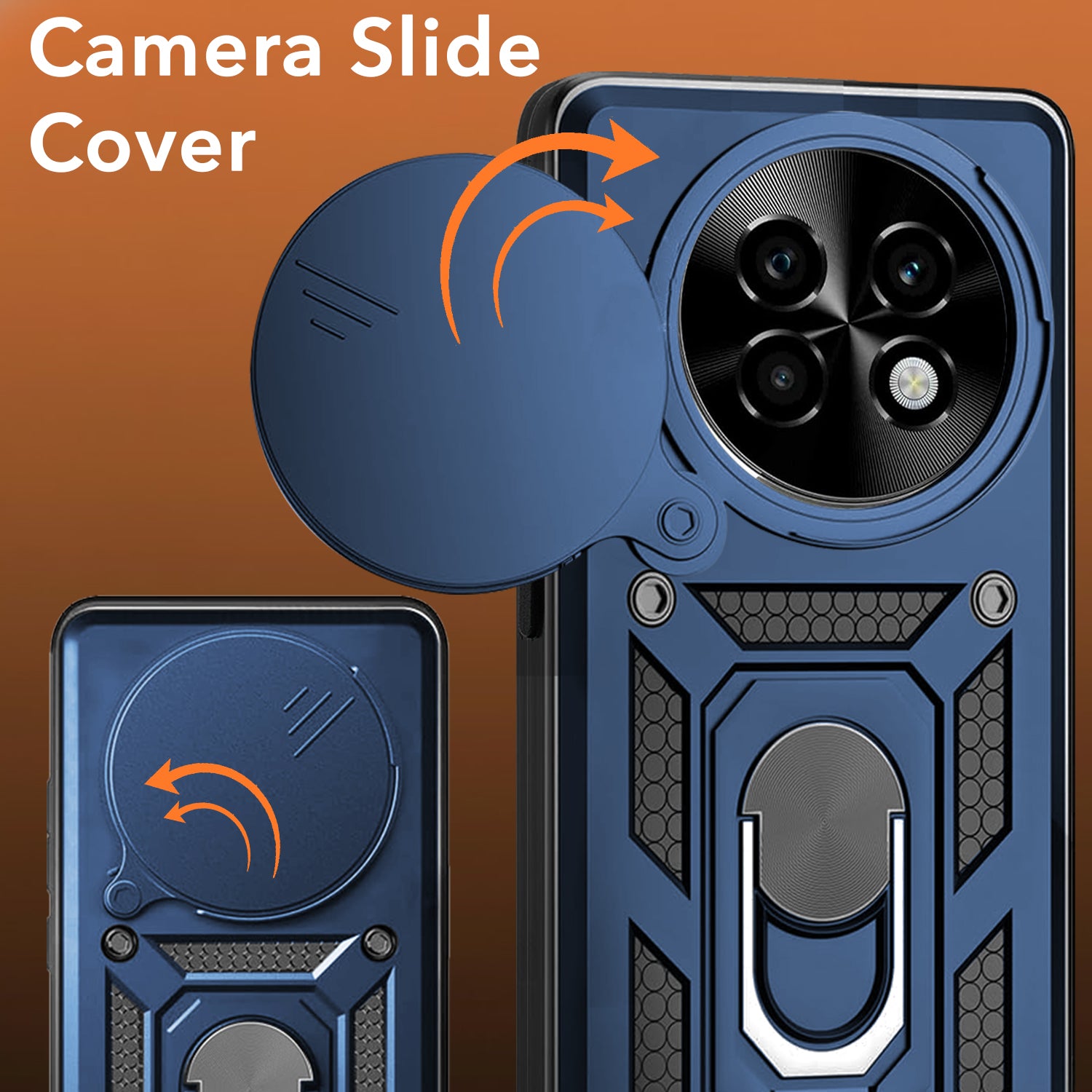 For Realme P1 Speed  Back Cover Case (Hybrid Dual Armor Polycarbonate)