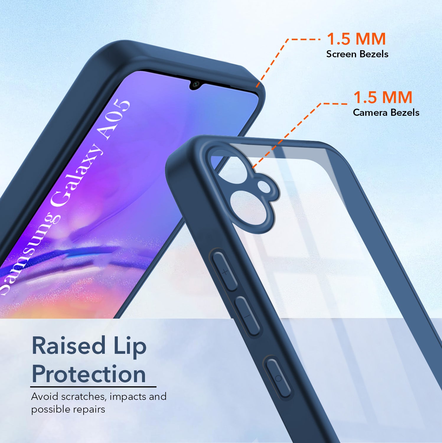 For Samsung Galaxy A05 Back Cover Case Ultra-Hybrid (Lifetime Anti Yellow | Anti Scratch | Crystal Clear Shockproof)