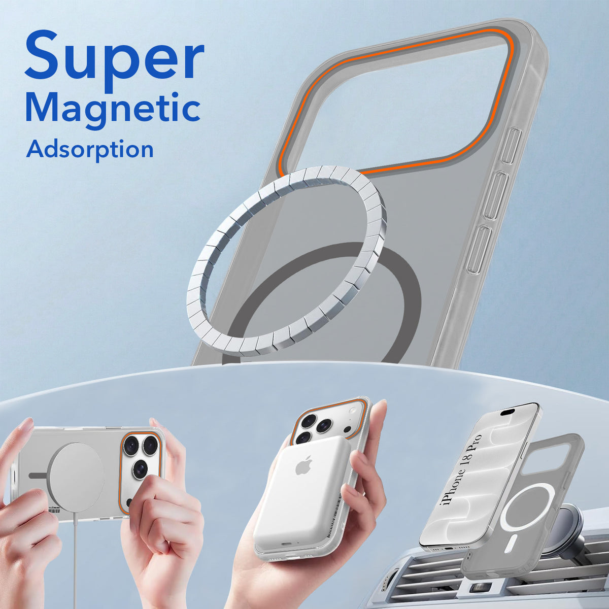For Apple iPhone 18 Pro Back Cover Case (Soft Touch | Camera Bump Protection | MagSafe Compatible | Matte Finish)