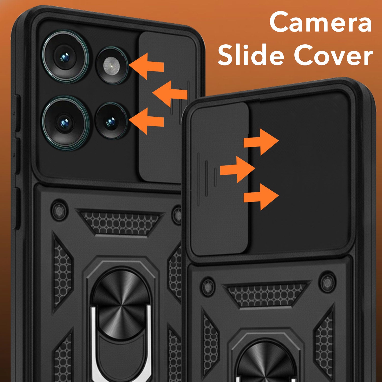 For Motorola Moto Edge 50 Back Cover Case   (Hybrid Dual Armor Polycarbonate)