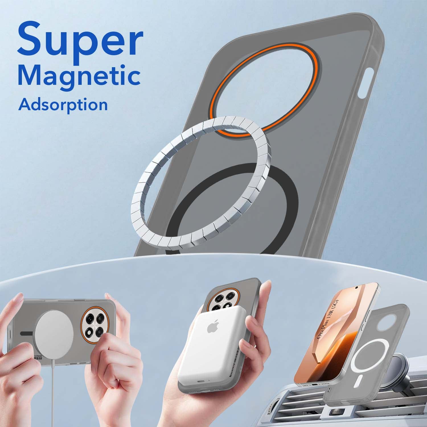 For OnePlus 13R Back Cover Case (Soft Touch | Camera Bump Protection | MagSafe Compatible | Matte Finish)