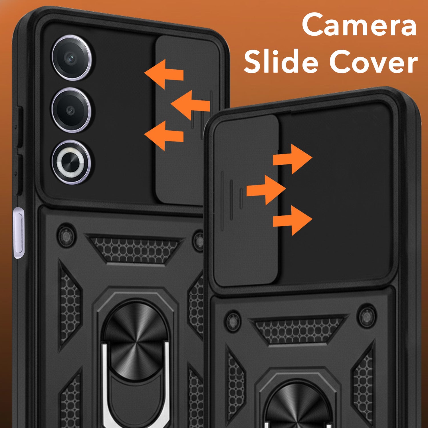 For Oppo A3 Pro 5G Back Cover Case (Hybrid Dual Armor Polycarbonate)