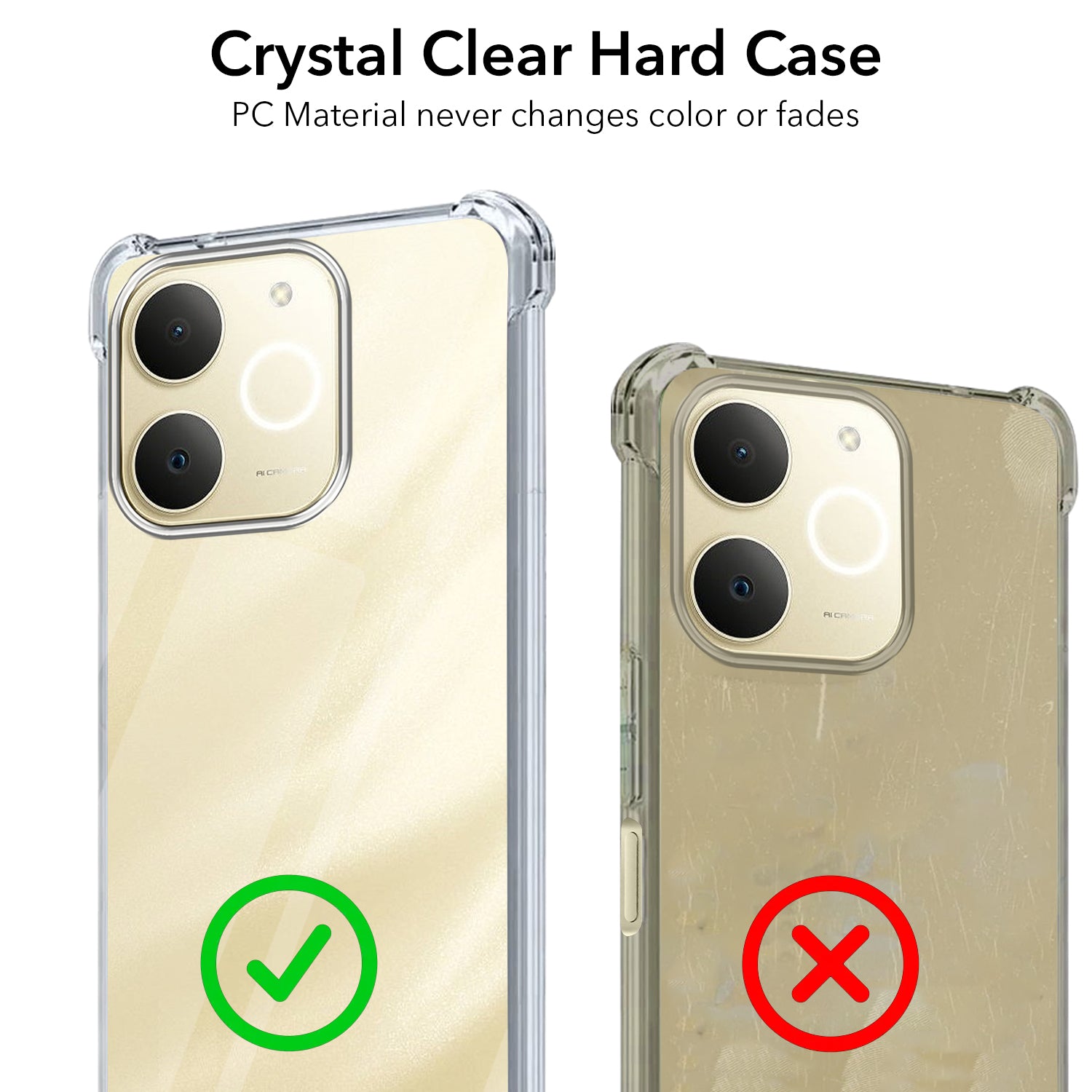 For Realme P4 Lite | Realme Narzo 80 Lite 4G Back Cover Shockproof Crystal-Clear (Drop & Camera Protection | Hard Polycarbonate)