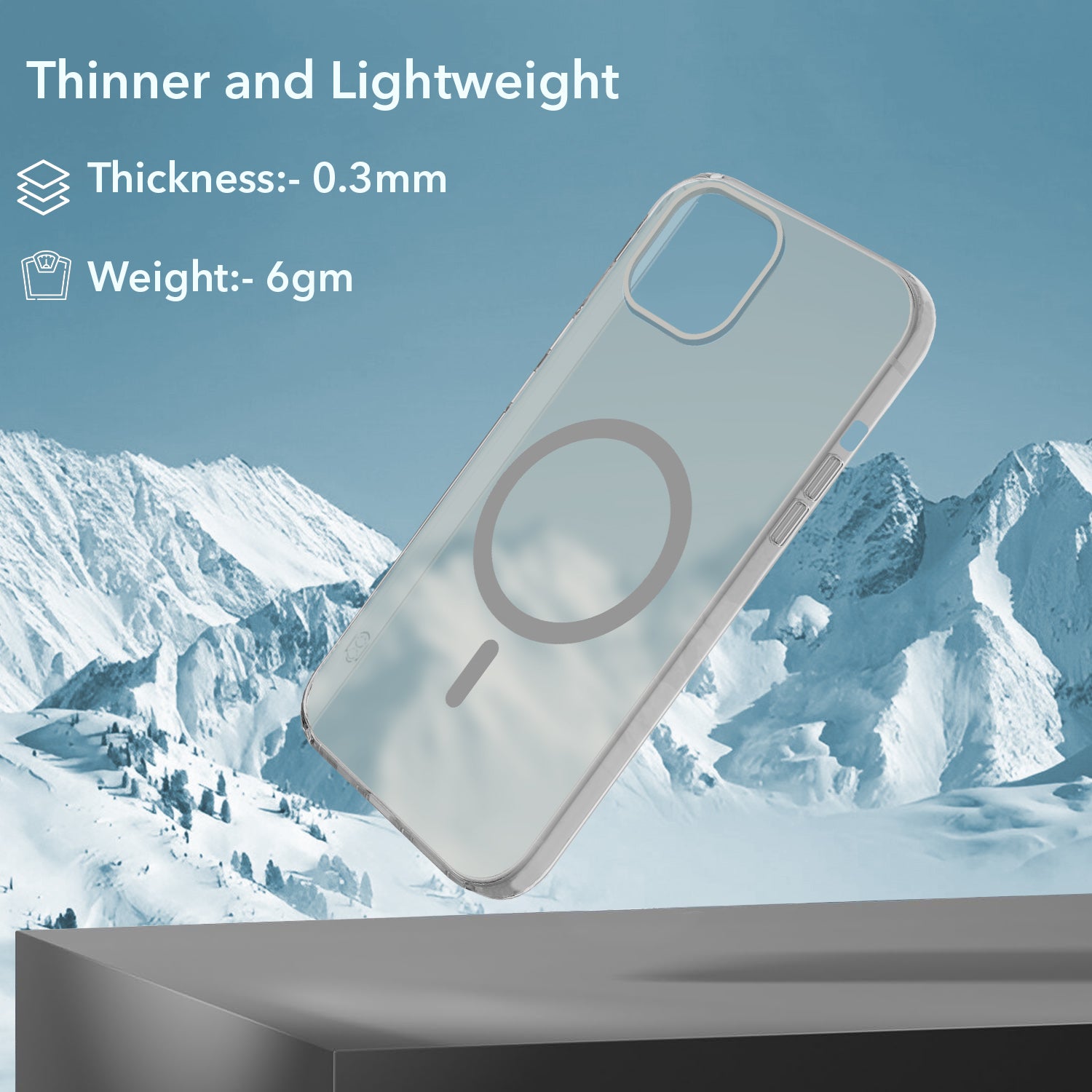 For Apple iPhone 13 Back Cover Case (Frosted Matte Feel | MagSafe Compatible Wireless Charging | Polycarbonate Material)
