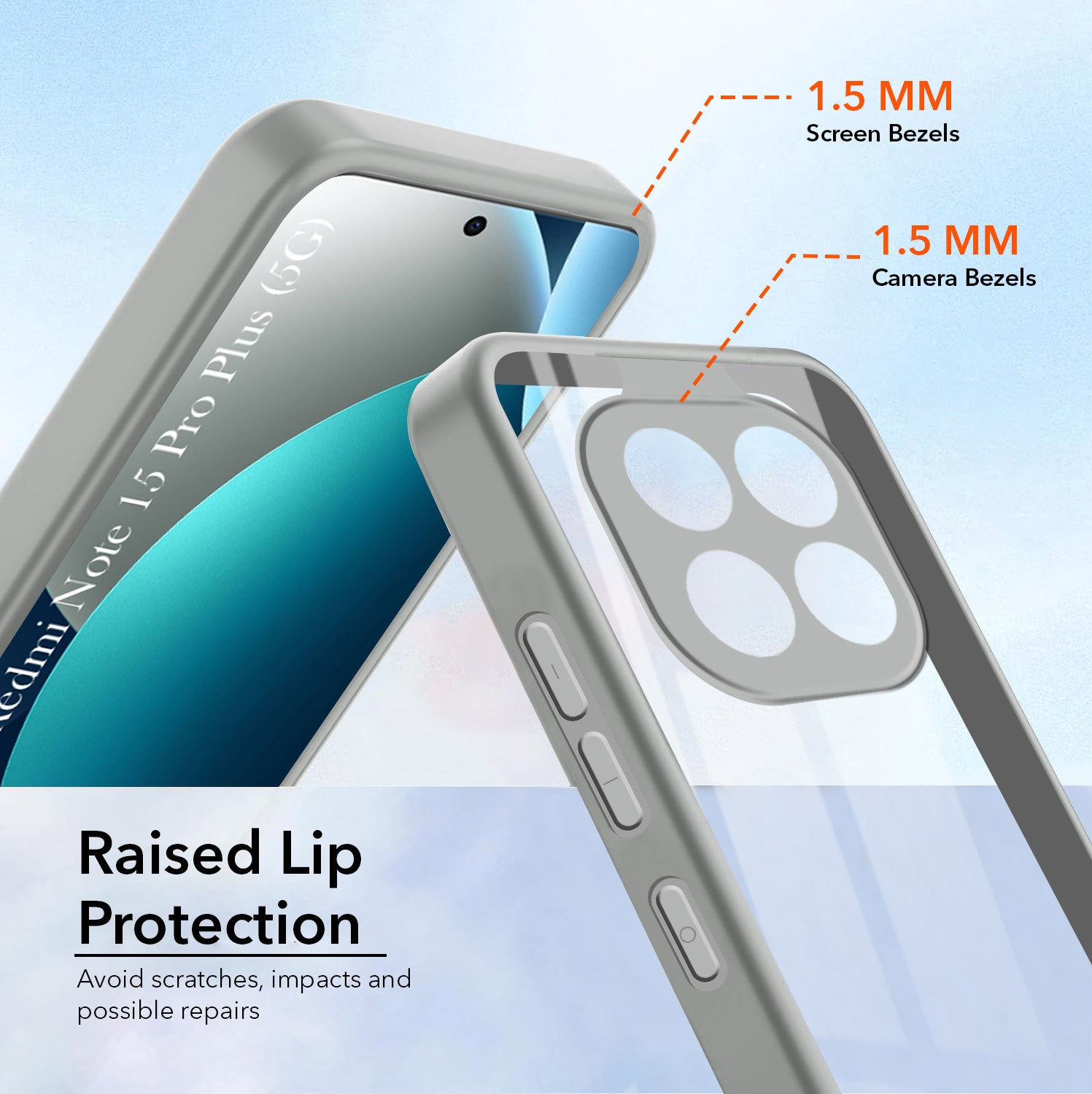 For Xiaomi Redmi Note 15 Pro Plus 5G Back Cover Case Ultra-Hybrid (Lifetime Anti Yellow | Anti Scratch | Crystal Clear Shockproof)