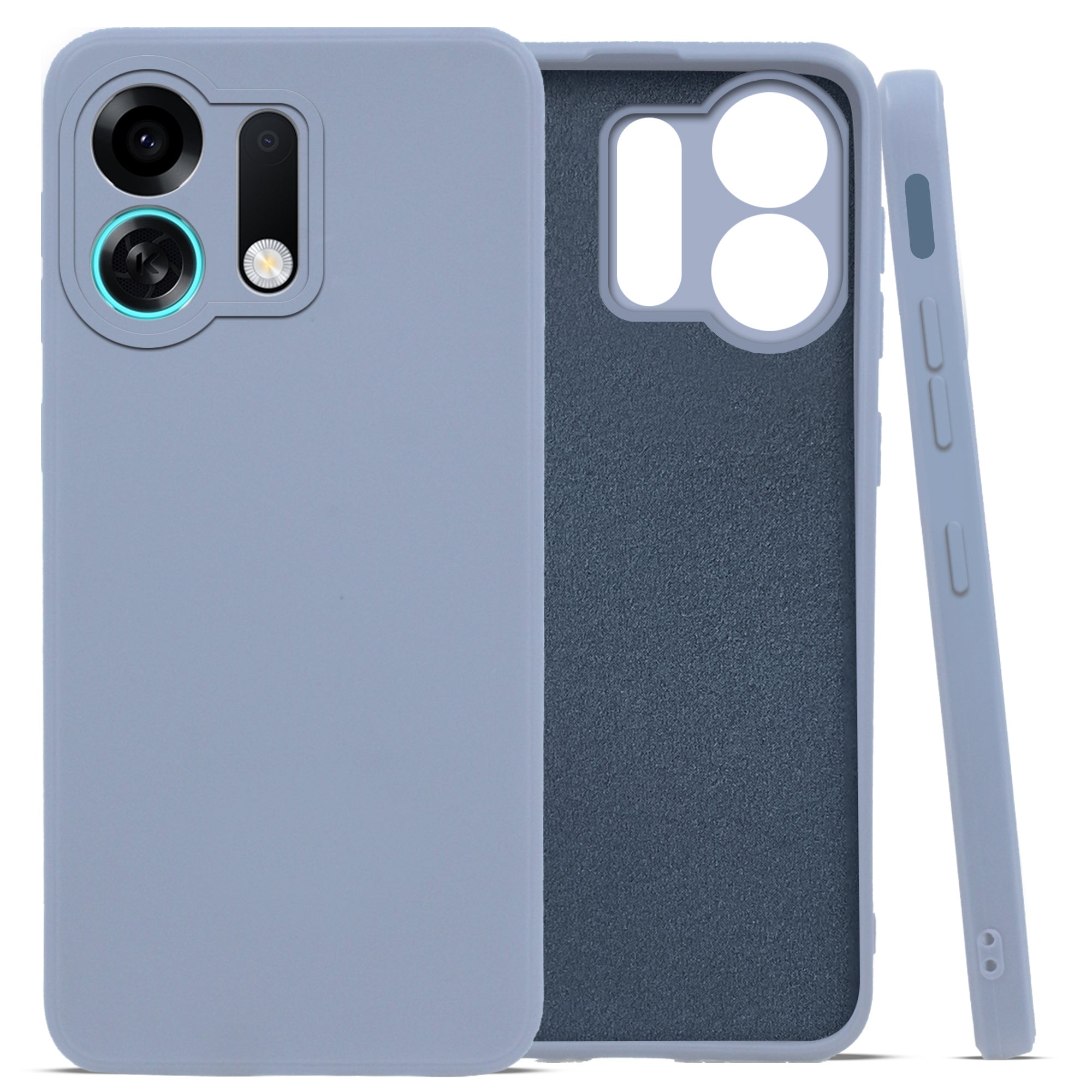 For Oppo K13 Turbo | Oppo K13 Turbo Pro Back Cover Case (Matte Finish Silicone with Inside Fiber cloth)