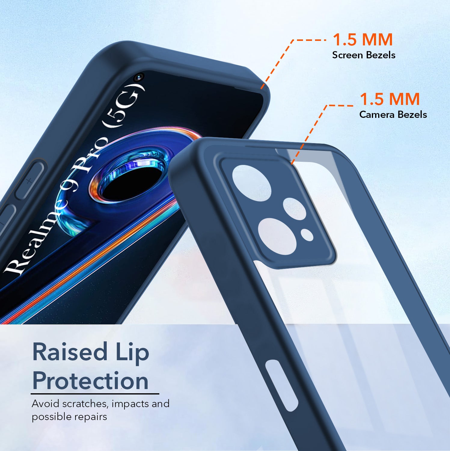 For Realme 9 Pro Back Cover Case Ultra-Hybrid (Lifetime Anti Yellow | Anti Scratch | Crystal Clear Shockproof)