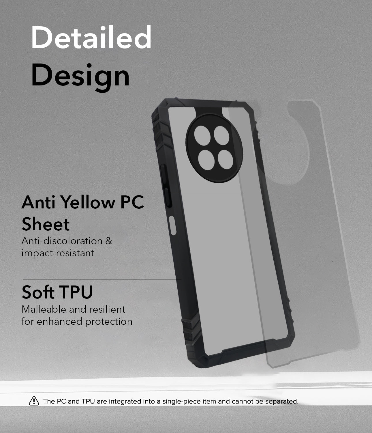 For Samsung Galaxy A17 | Samsung F17 | Samsung M17 5G Back Cover Case Crystal (Ultimate Shockproof Bumpers | Anti Yellow | Rugged Armor | Hybrid PC | Black)