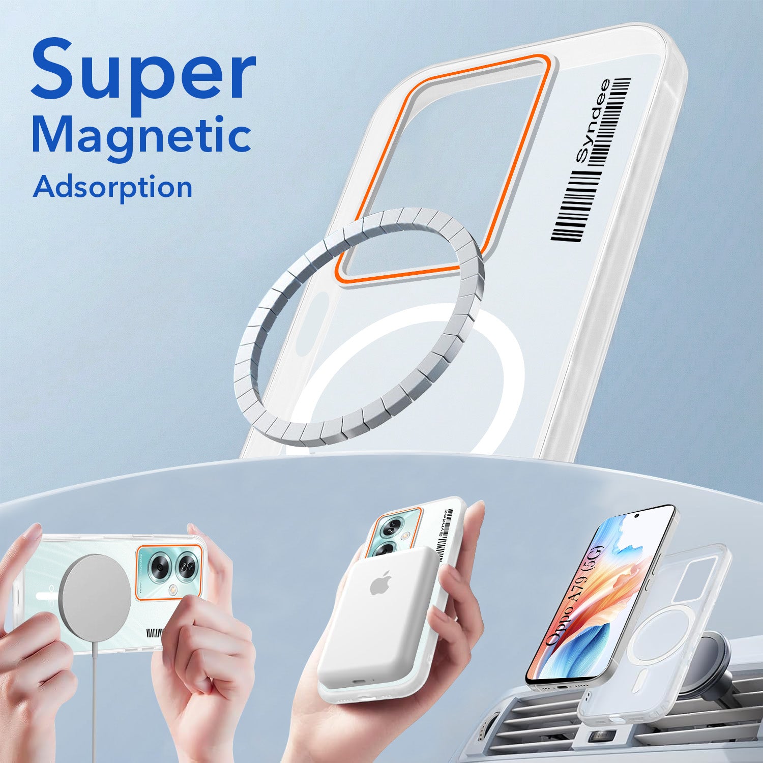 For Oppo A79 5G Back Cover Case (Soft Touch | Camera Bump Protection | MagSafe Compatible | Matte Finish)