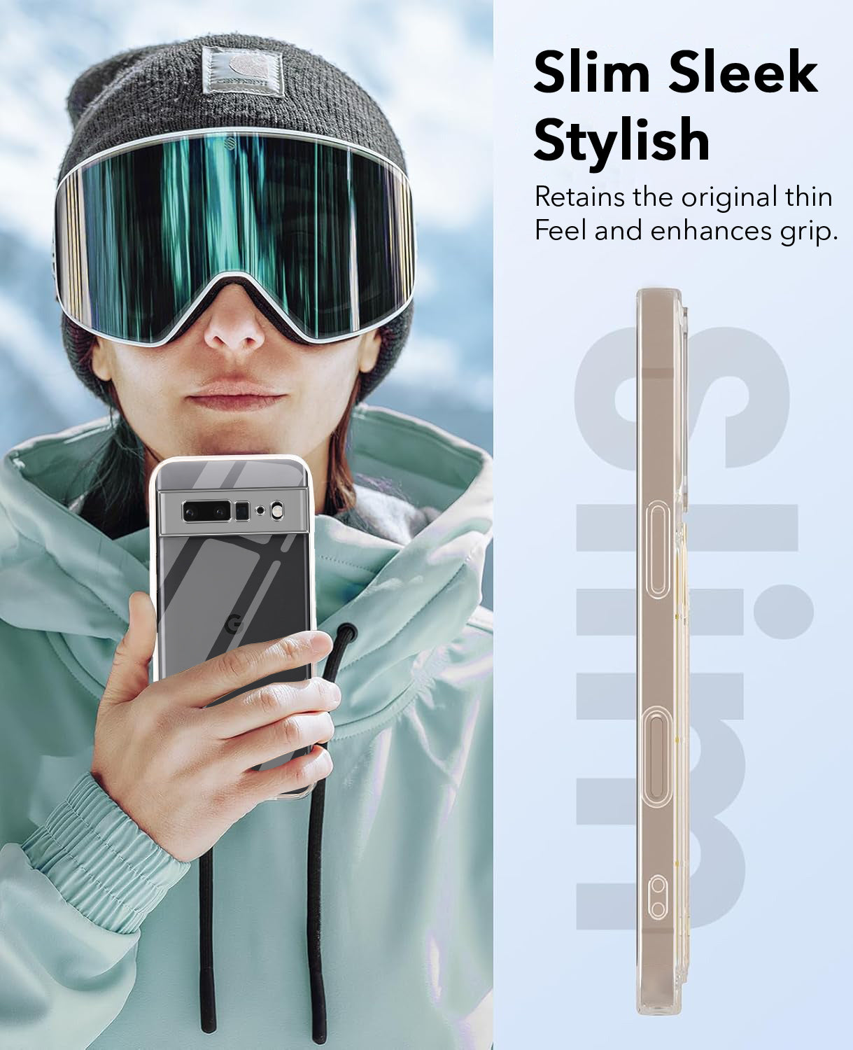 For Google Pixel 6 Pro Back Cover Case Lifetime Anti-Yellow Clear (Sleek Hard Crystal | Shockproof and Camera Protection
