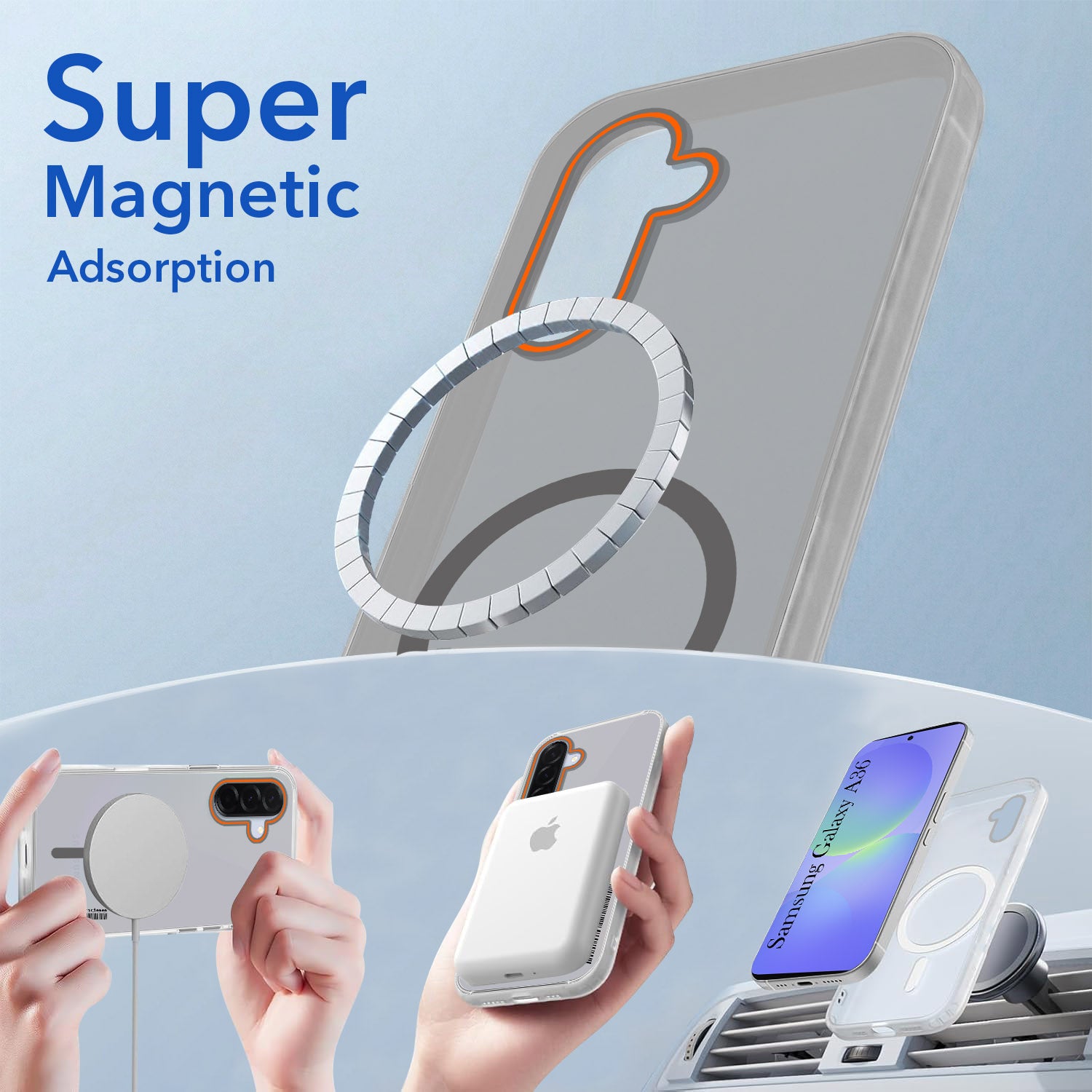 For Samsung Galaxy A36 5G Back Cover Case (Soft Touch | Camera Bump Protection | MagSafe Compatible | Matte Finish)