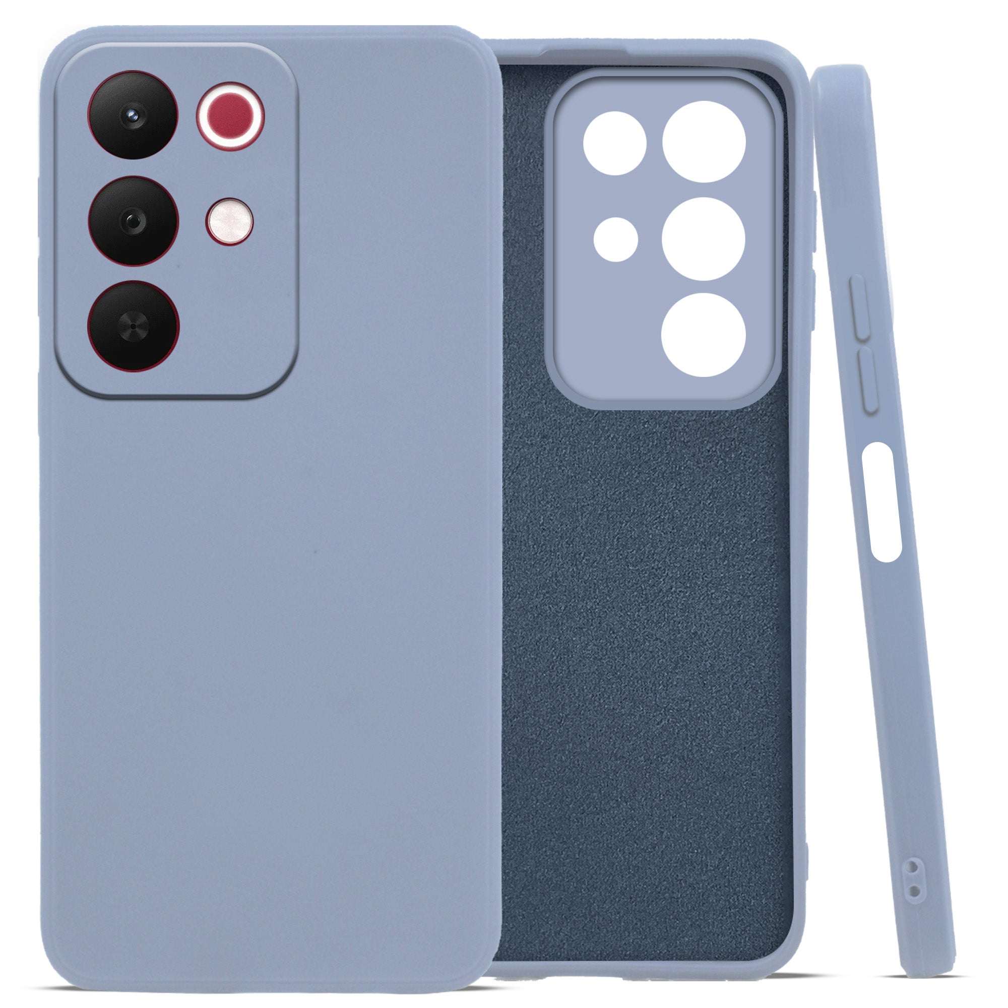 For Realme C85 5G | Realme Narzo 90x Back Cover Case (Matte Finish Silicone with Inside Fiber cloth)