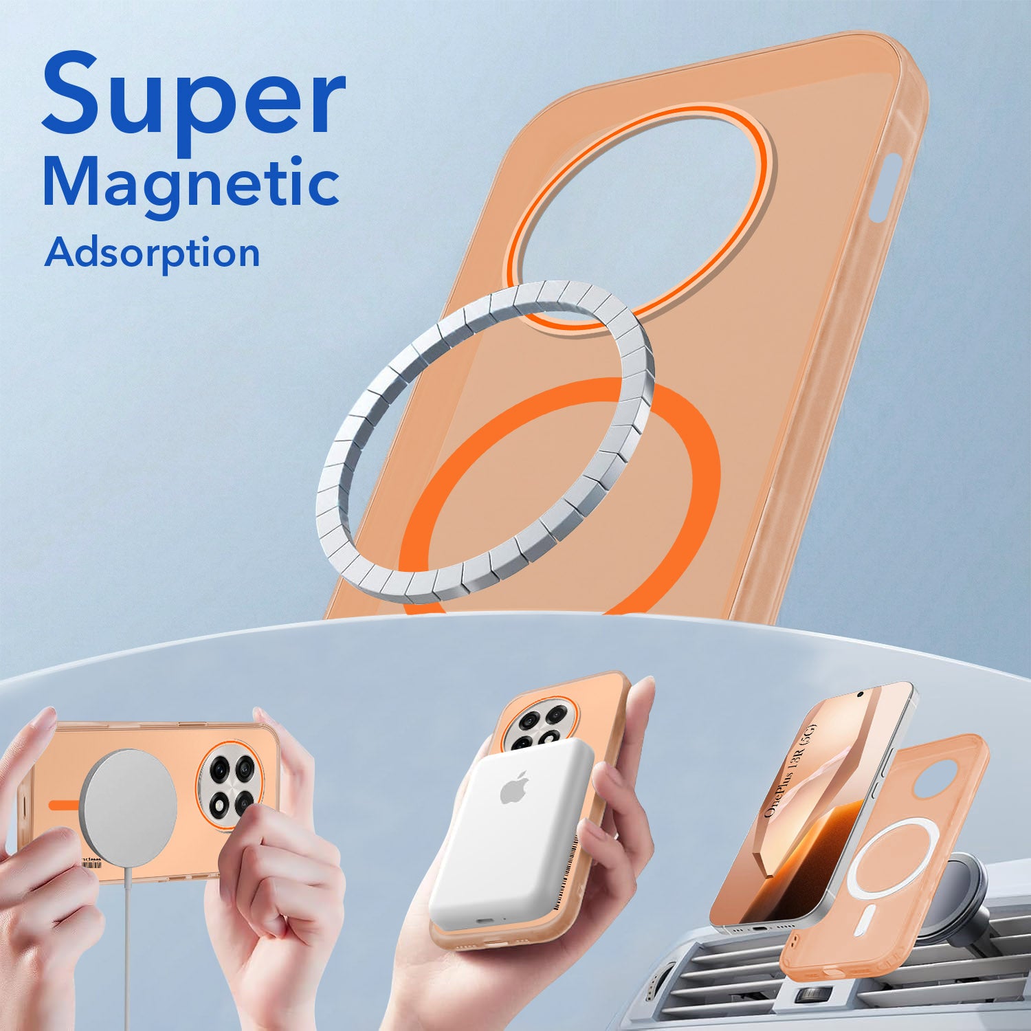 For OnePlus 13R Back Cover Case (Soft Touch | Camera Bump Protection | MagSafe Compatible | Matte Finish)