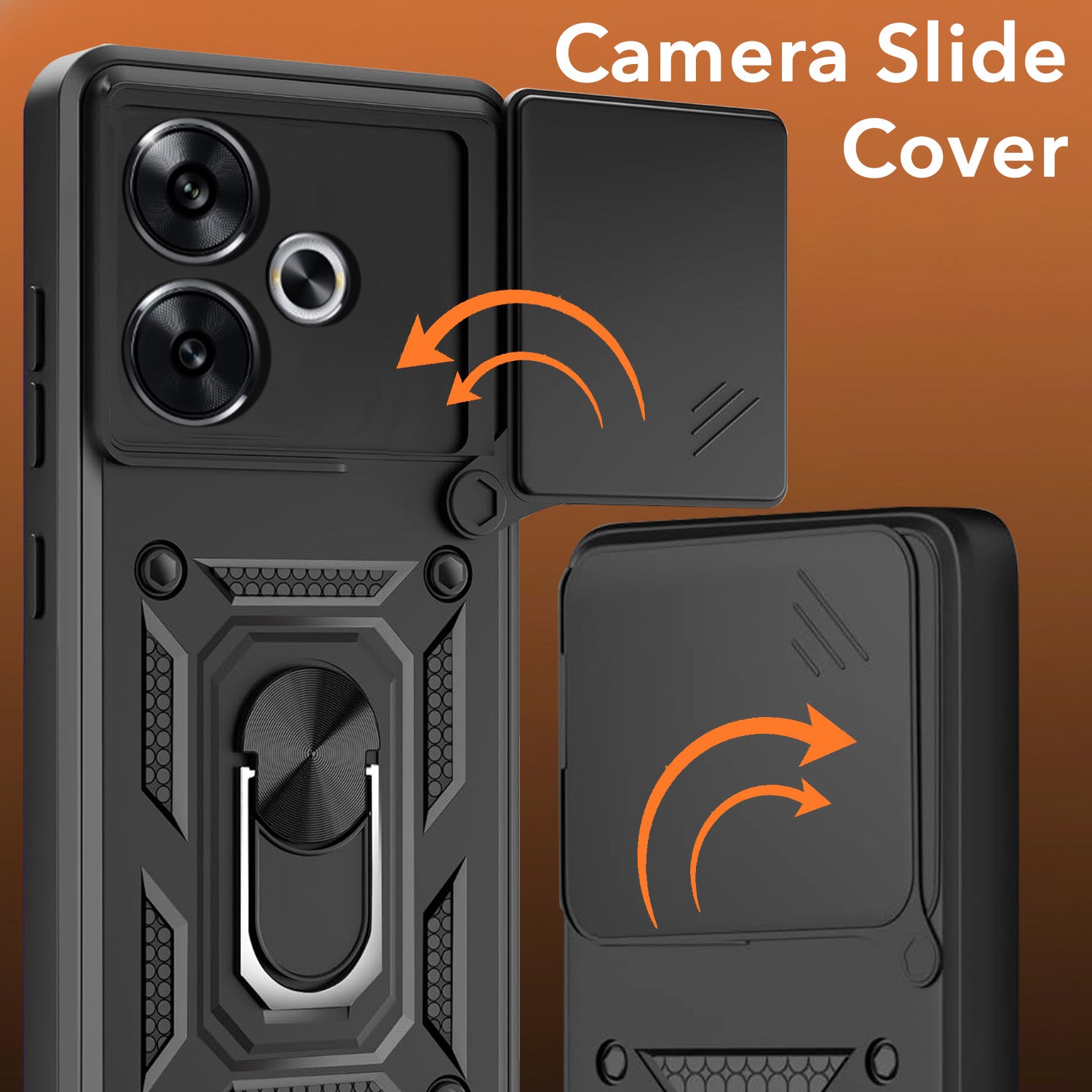 For Xiaomi Poco F6 5G Back Cover Case (Hybrid Dual Armor Polycarbonate)