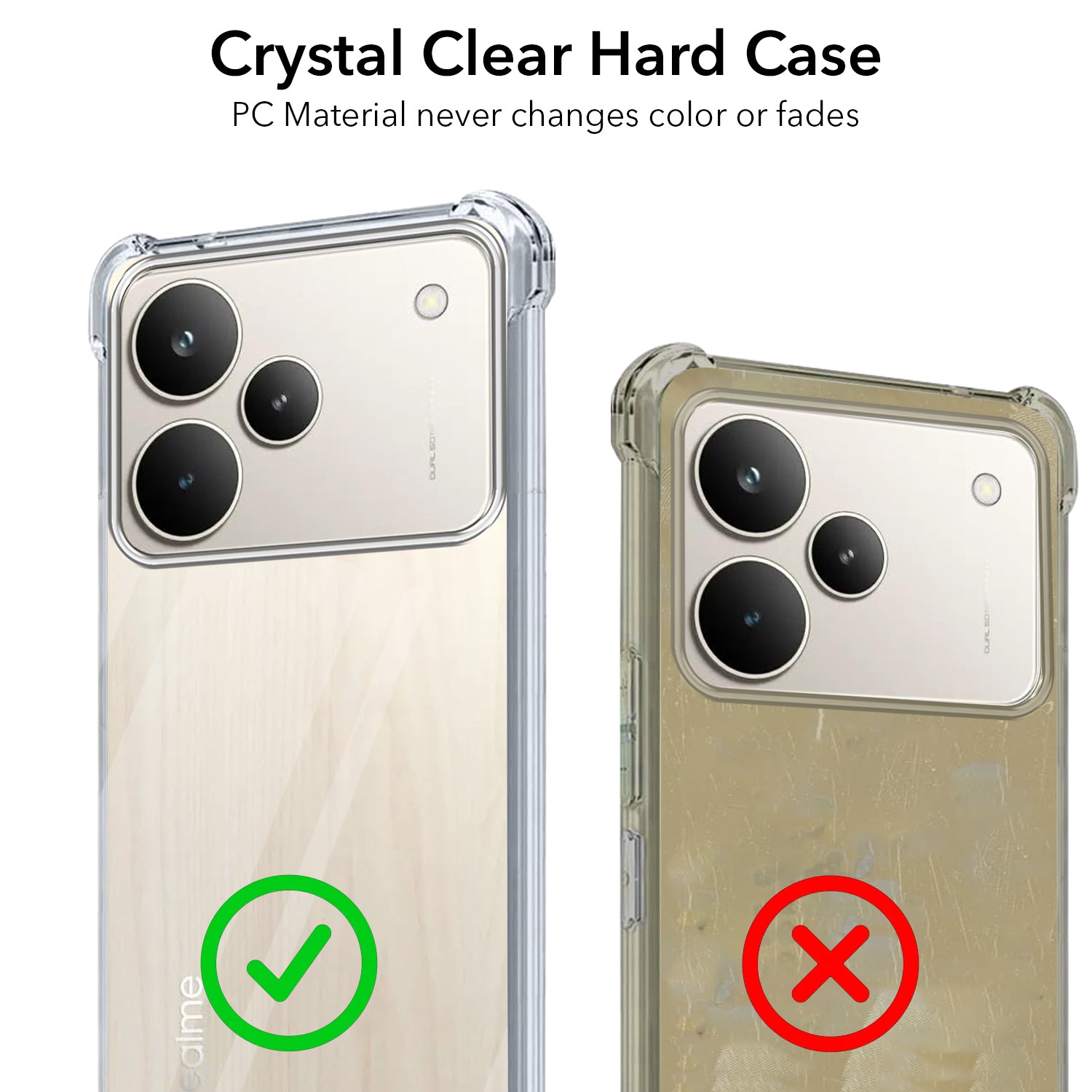 For Realme P4 Pro Shockproof Crystal-Clear Back Cover ( Drop & Camera Protection | Hard Polycarbonate)