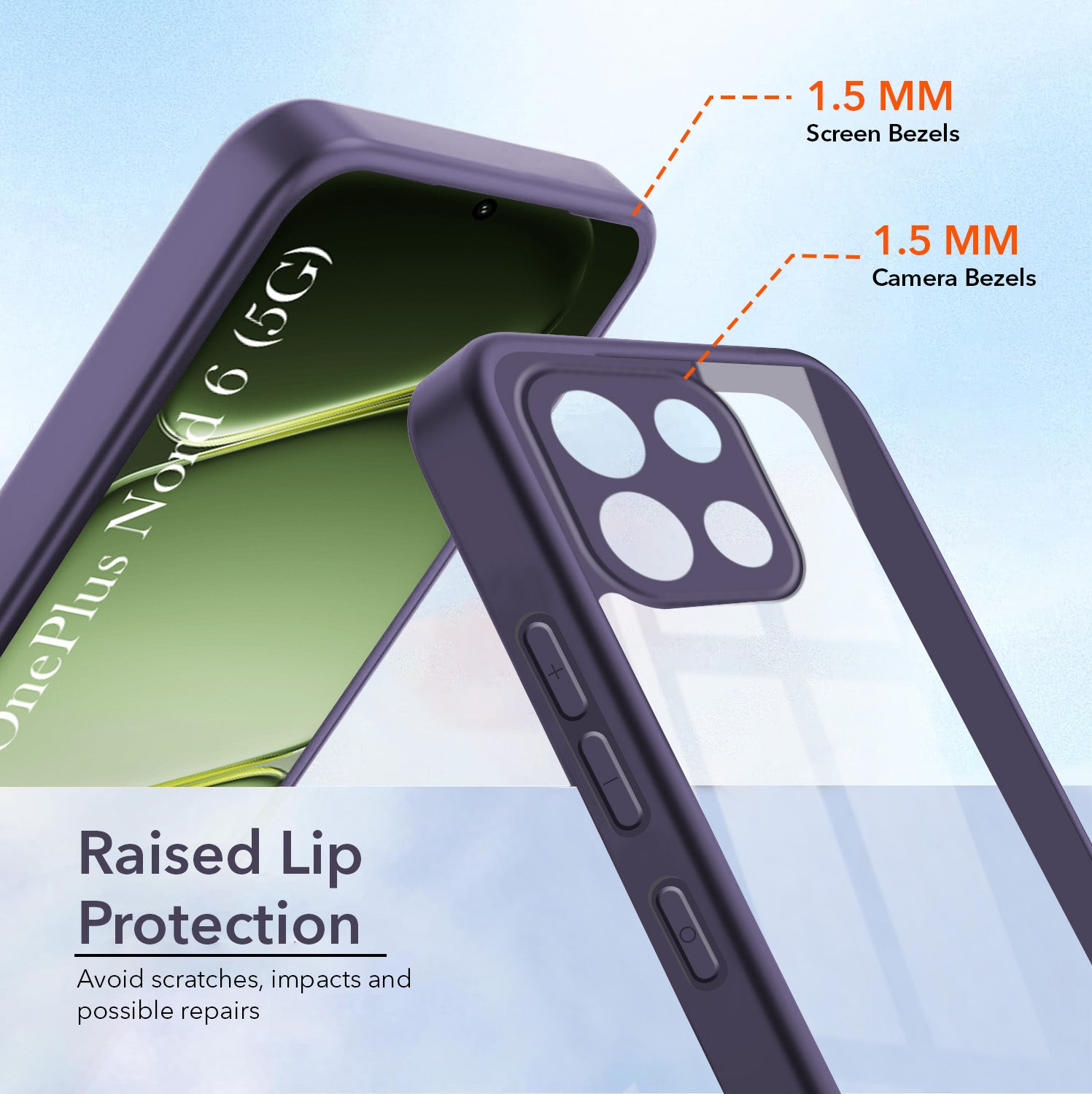 For Oneplus Nord 6 Back Cover Case Ultra-Hybrid (Lifetime Anti Yellow | Anti Scratch | Crystal Clear Shockproof)