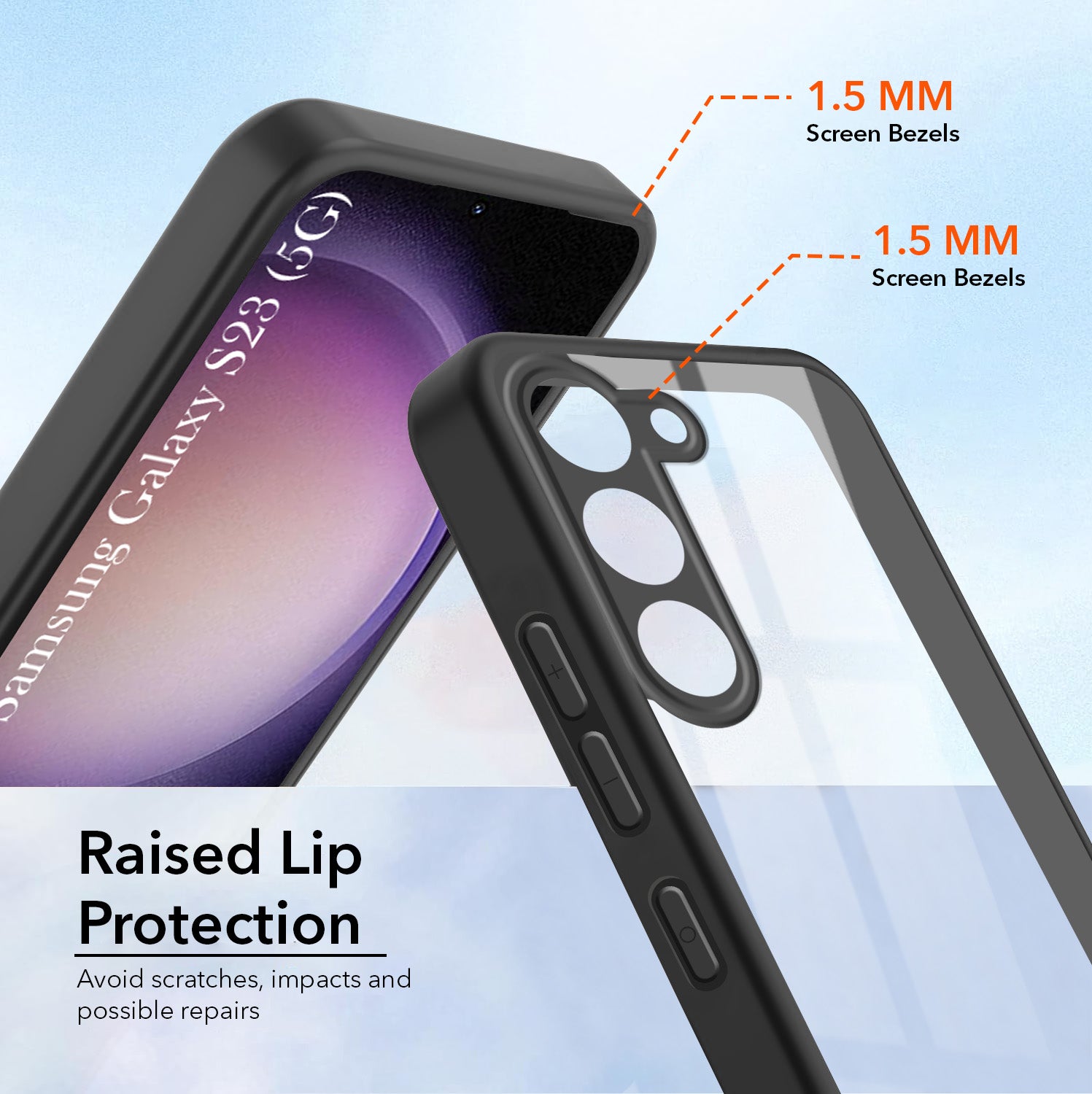 For Samsung Galaxy S23 5G Back Cover Case (Lifetime Anti Yellow | Anti Scratch | Crystal Clear Shockproof)
