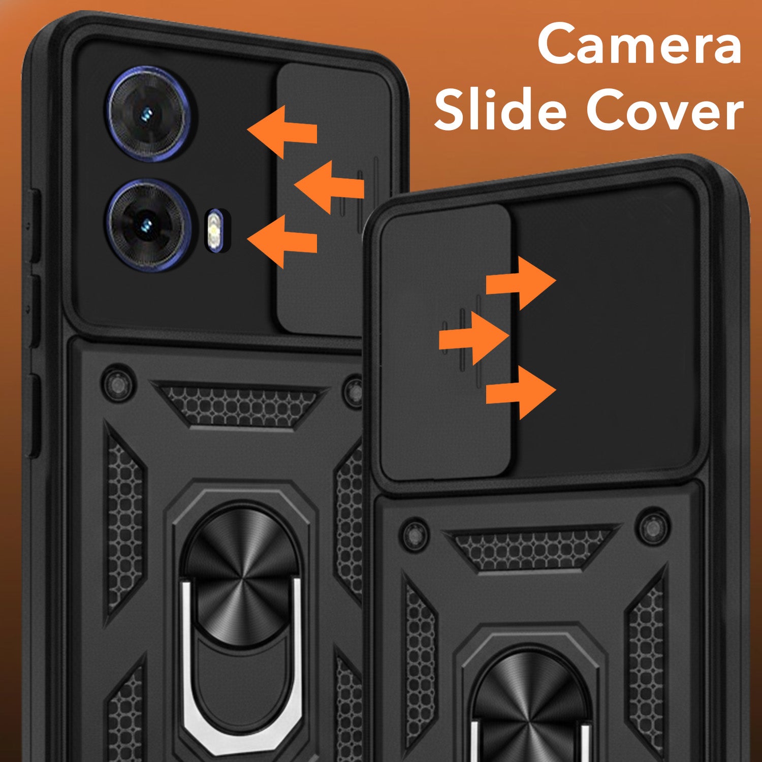 For Motorola Moto G85 5G Back Cover Case (Hybrid Dual Armor Polycarbonate)