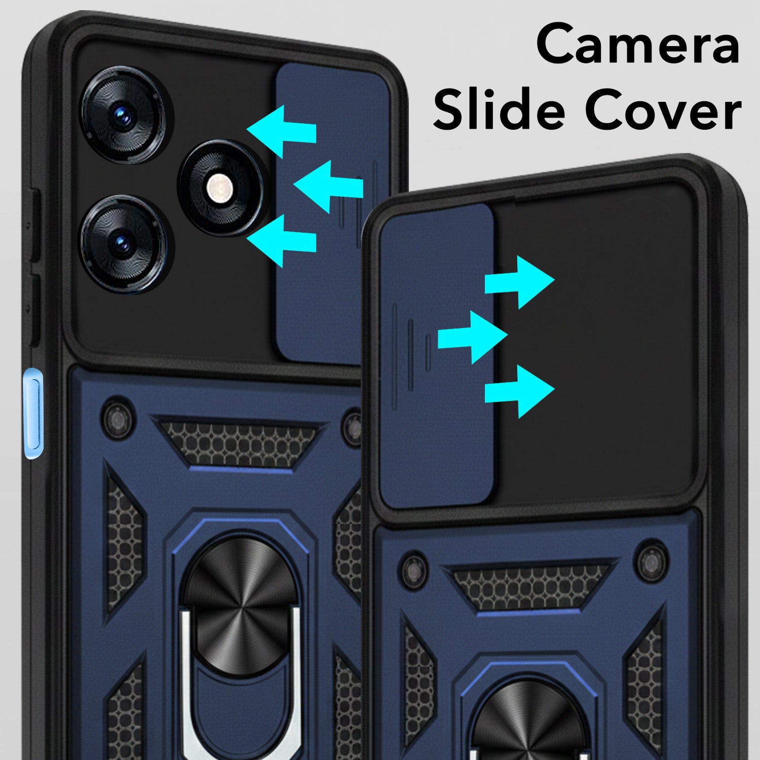 For Tecno Spark 10 | Tecno Spark 10C Back Cover Case (Hybrid Dual Armor Polycarbonate)