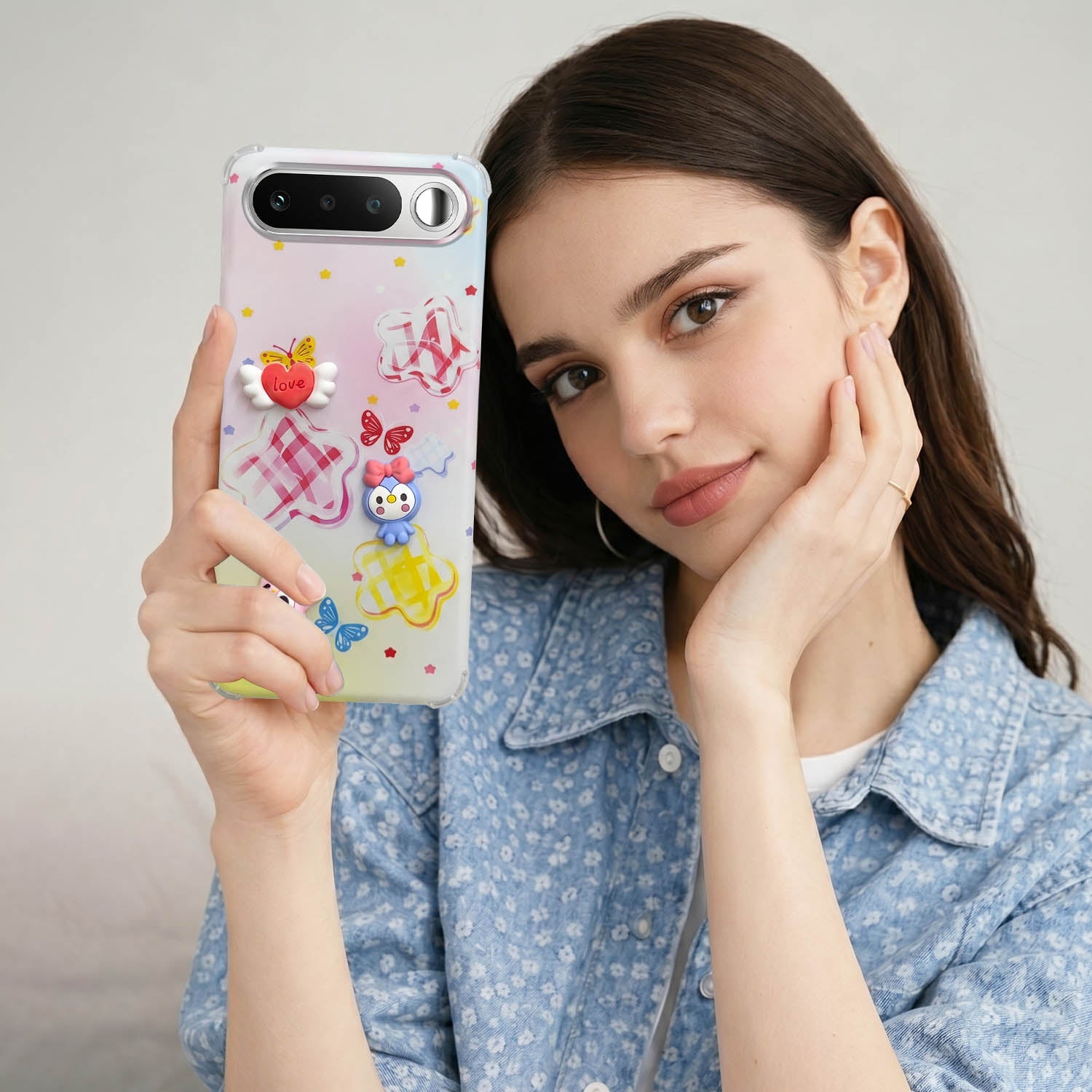 For Realme 16 Back Cover Case (3D Cute Cartoons | Hard Back Side Soft | Matte Premium Finish | HD Printing)