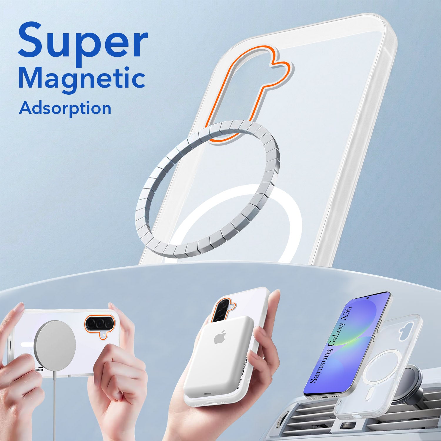 For Samsung Galaxy A36 5G Back Cover Case (Soft Touch | Camera Bump Protection | MagSafe Compatible | Matte Finish)