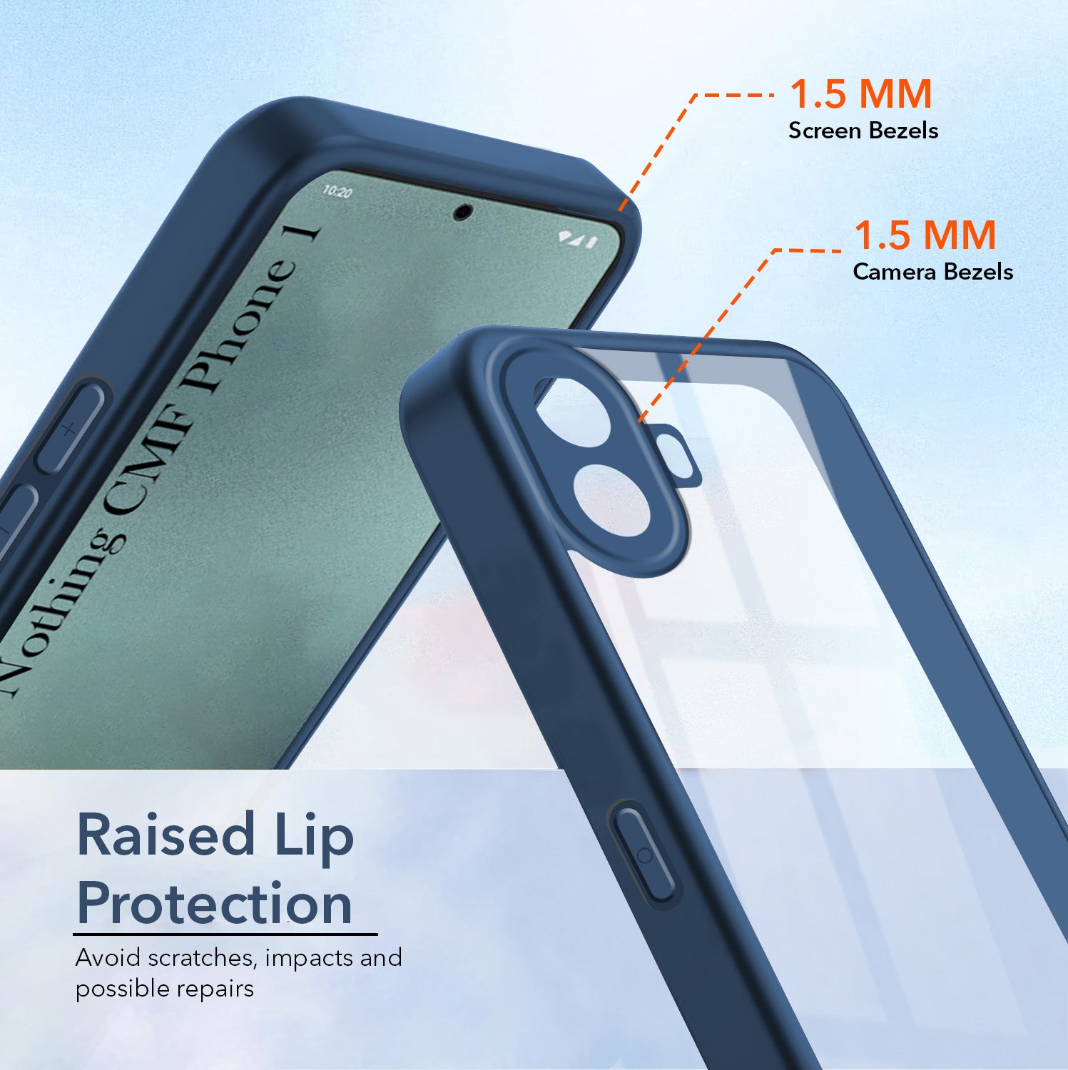For Nothing CMF Phone 1 Back Cover Case Ultra-Hybrid (Lifetime Anti Yellow | Anti Scratch | Crystal Clear Shockproof)
