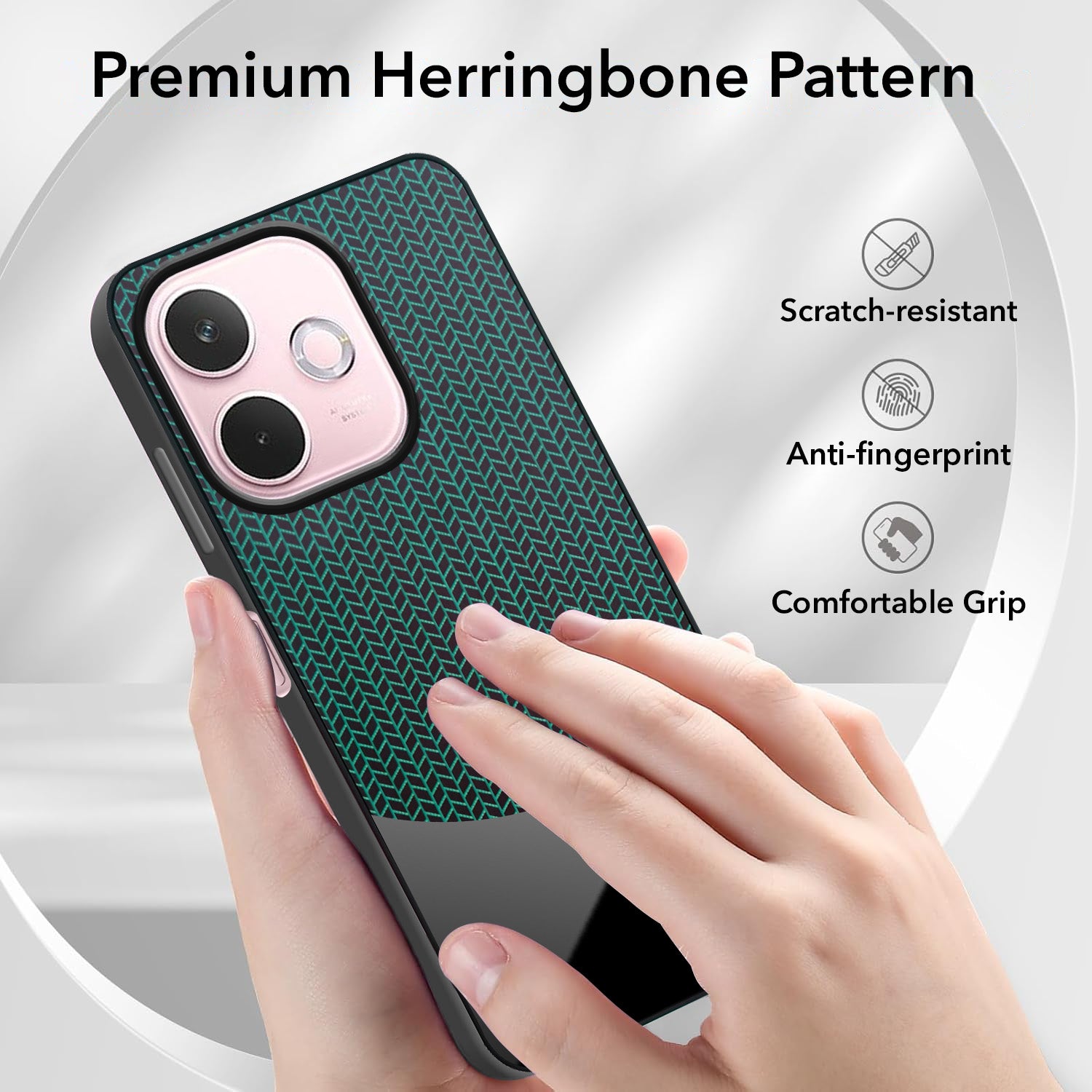 For Oppo A5 Pro Silicone Finish Back Cover Case (Premium Minimalist Professional Feel | Camera Protection Bump)
