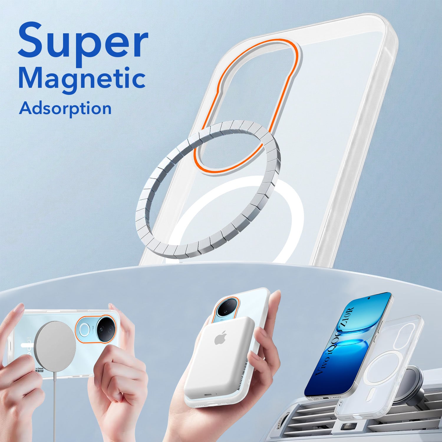 For Vivo iQOO Z10R Back Cover Case (Soft Touch | Camera Bump Protection | MagSafe Compatible | Matte Finish)