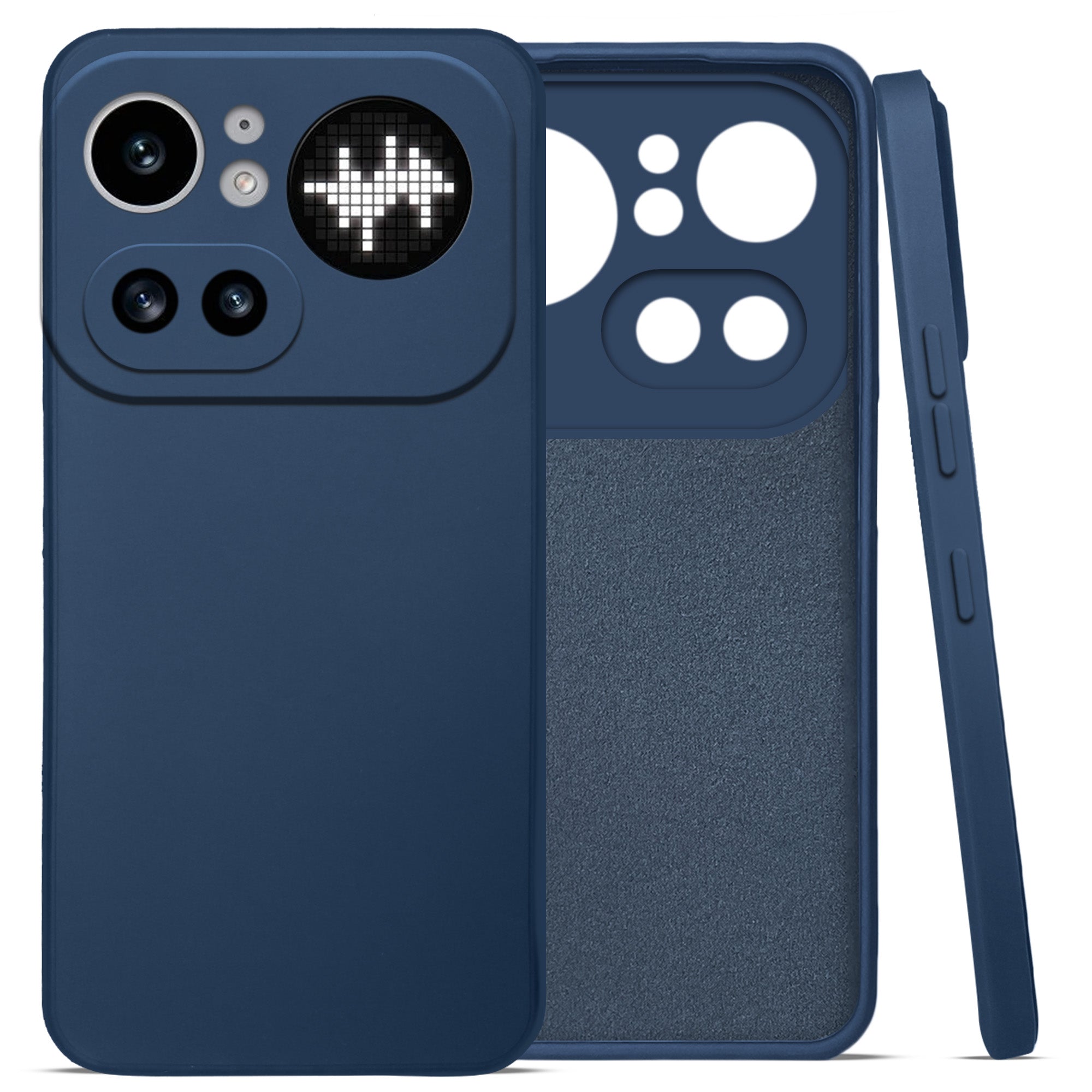 For Nothing Phone 4A Pro 5G Back Cover Case (Matte Finish Silicone with Inside Fiber cloth)
