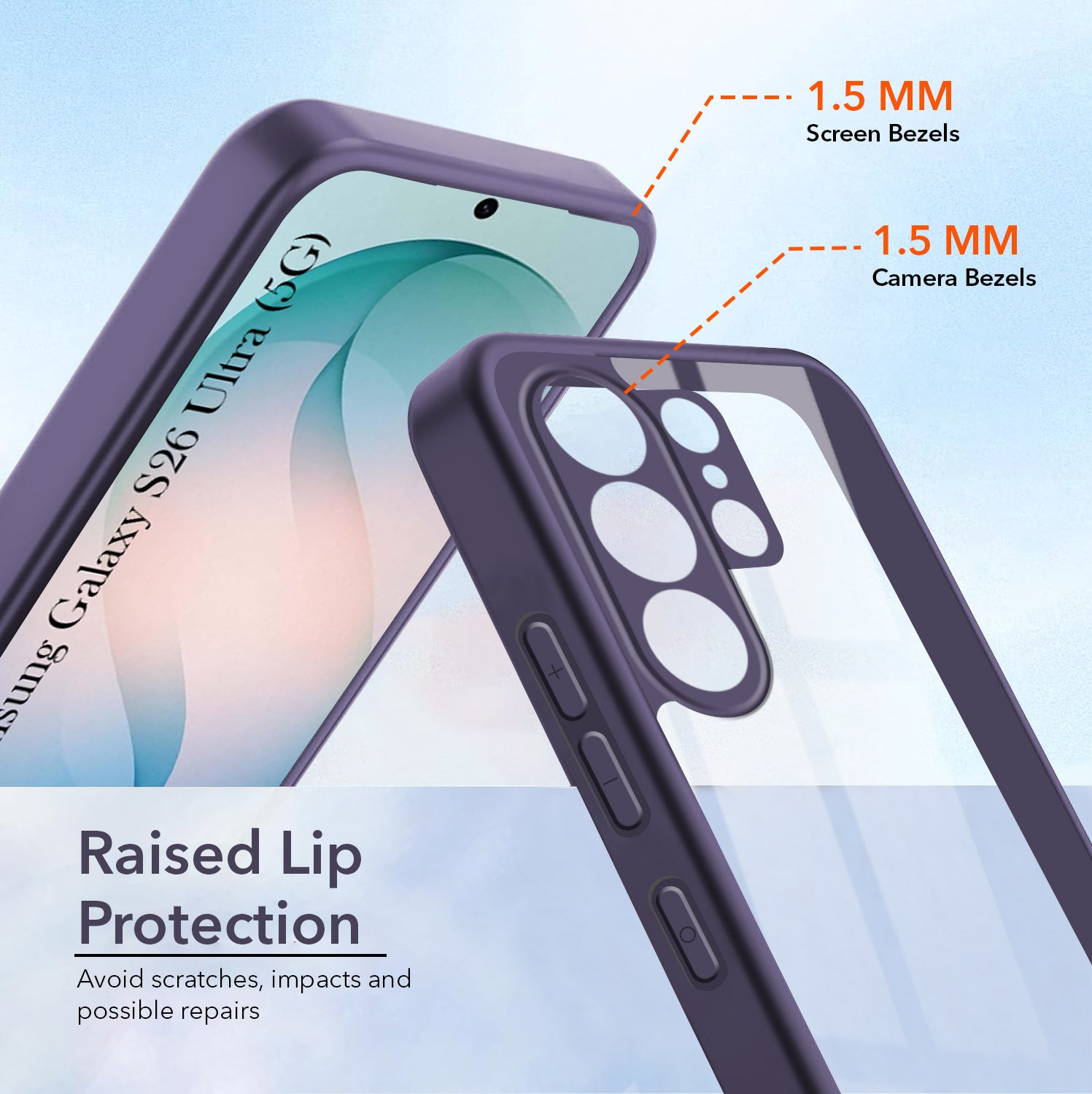 For Samsung Galaxy S26 Ultra Back Cover Case Ultra-Hybrid (Lifetime Anti Yellow | Anti Scratch | Crystal Clear Shockproof)