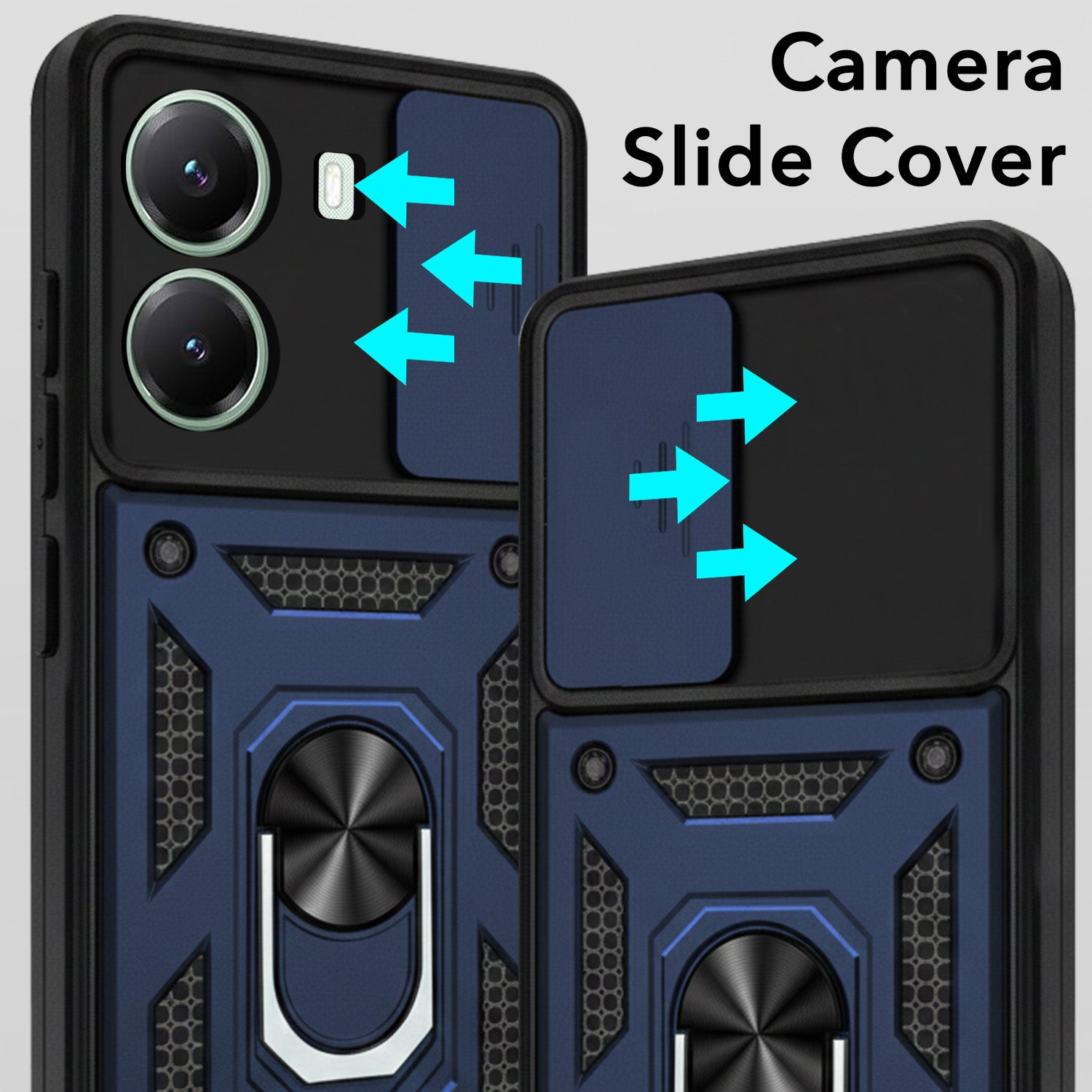 For Poco X7 Pro Back Cover Case (Hybrid Dual Armor Polycarbonate)