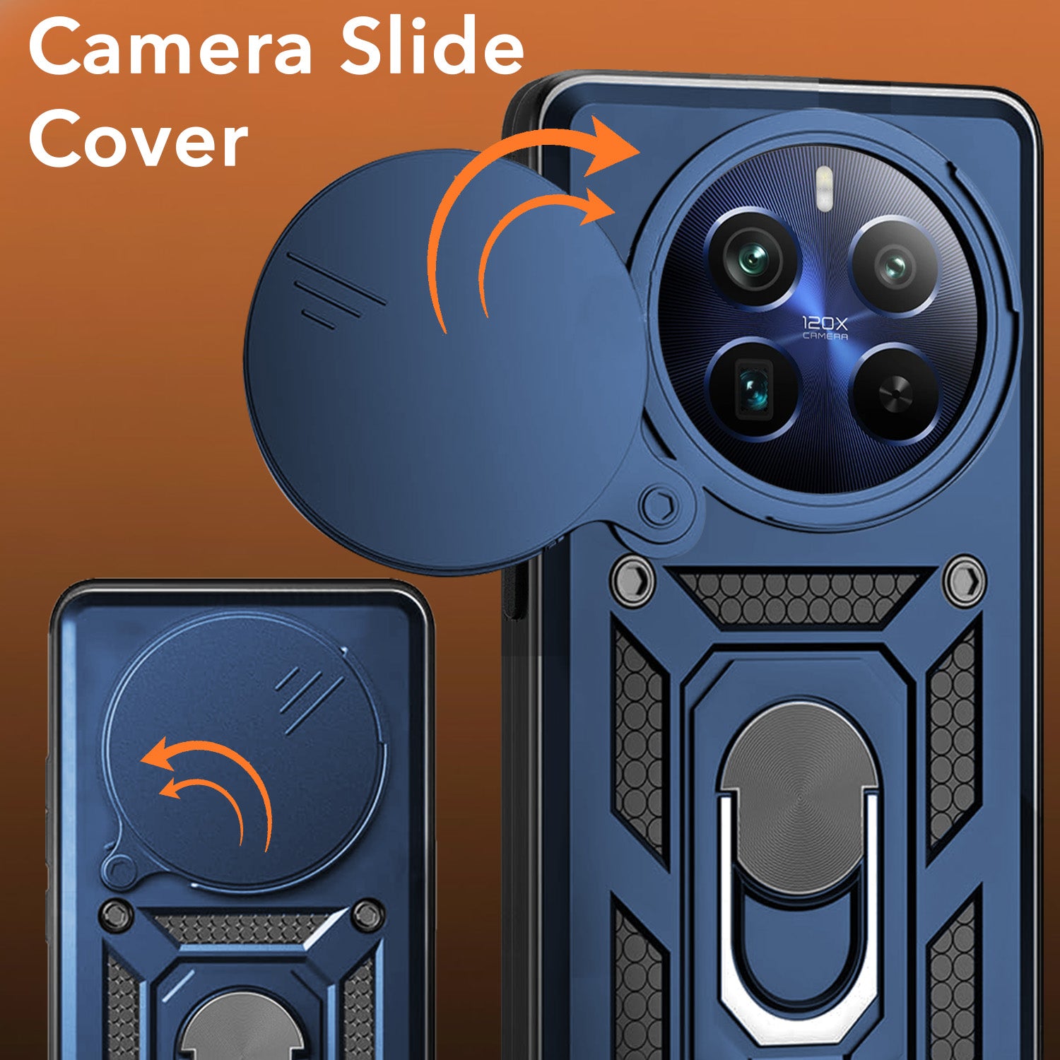 For Realme 12 Pro Plus | Realme 12 Pro Back Cover Case (Hybrid Dual Armor Polycarbonate)
