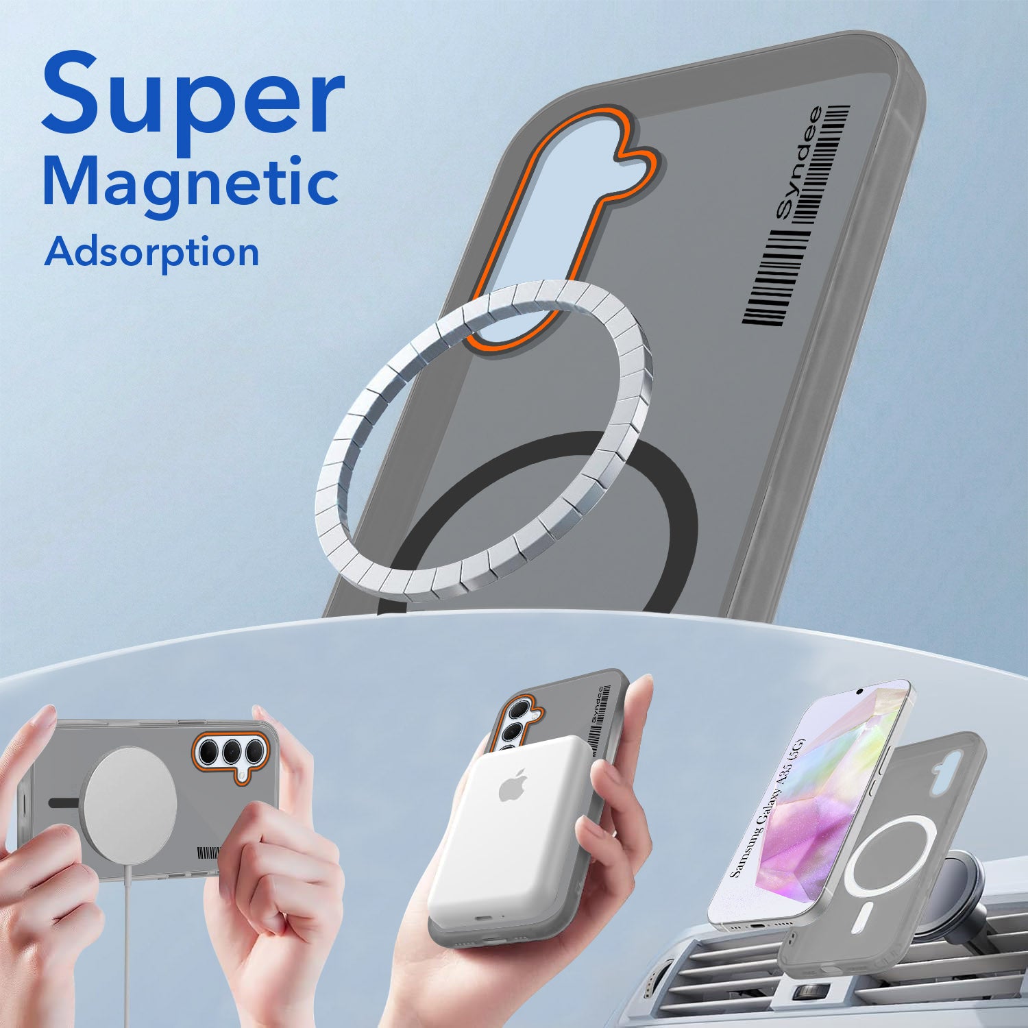 For Samsung Galaxy A35 5G Back Cover Case (Soft Touch | Camera Bump Protection | MagSafe Compatible | Matte Finish)