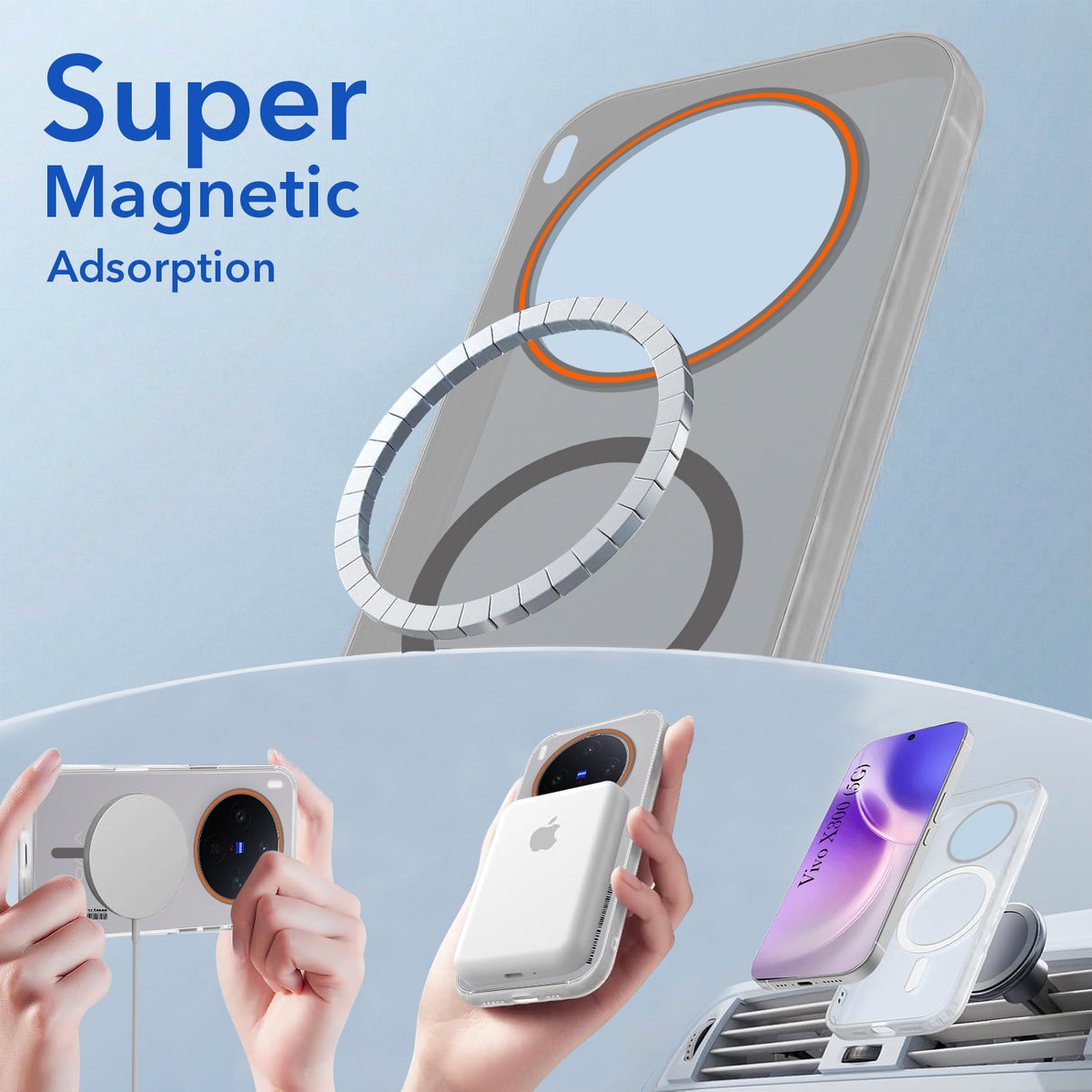 For Vivo X300 5G Back Cover Case (Soft Touch | Camera Bump Protection | MagSafe Compatible | Matte Finish)