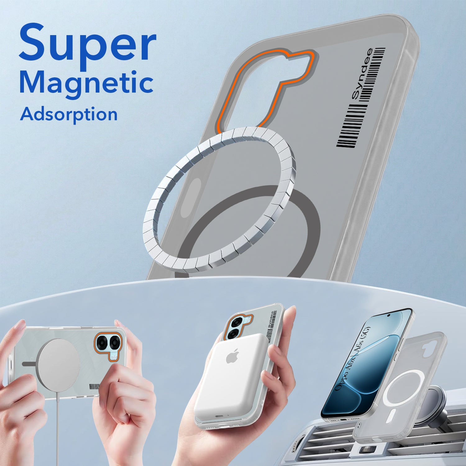 For Oppo A6X | Oppo A6S Back Cover Case (Soft Touch | Camera Bump Protection | MagSafe Compatible | Matte Finish)