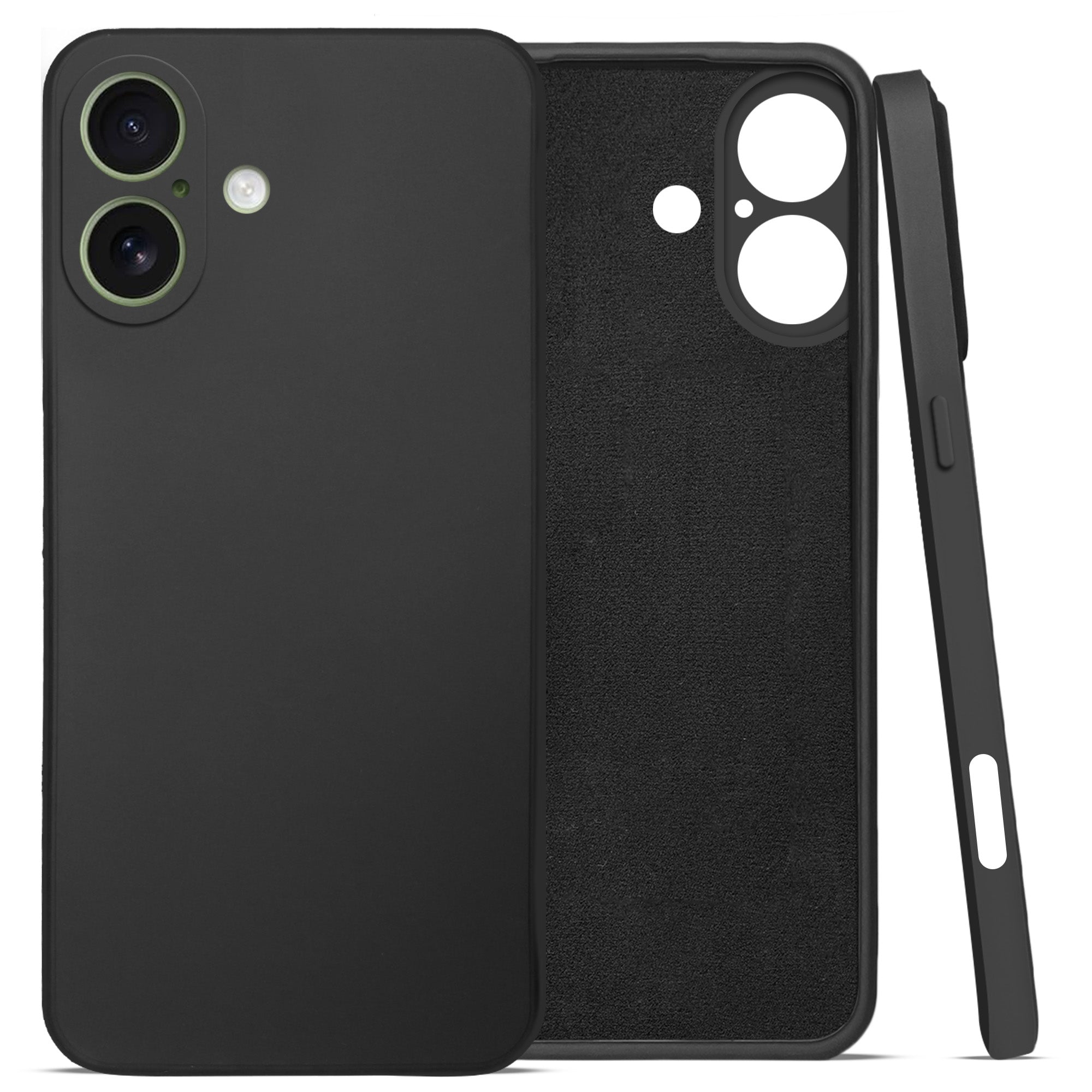 For Apple iPhone 17 Back Cover Case (Matte Finish Silicone with Inside Fiber Cloth)